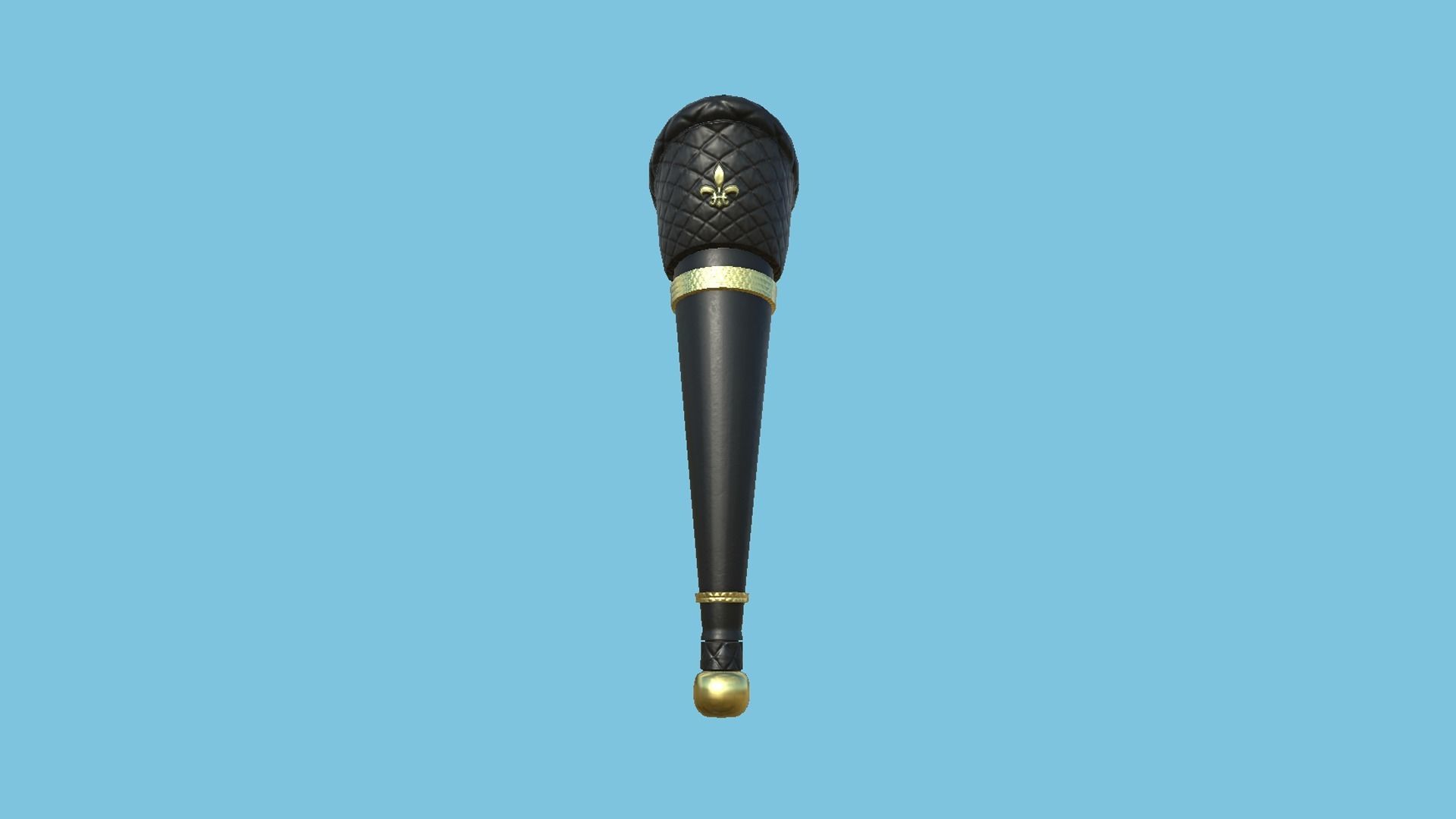 Pirate Pegleg A6 - Black Golden - Character Design Fashion Low-poly 3D model_1