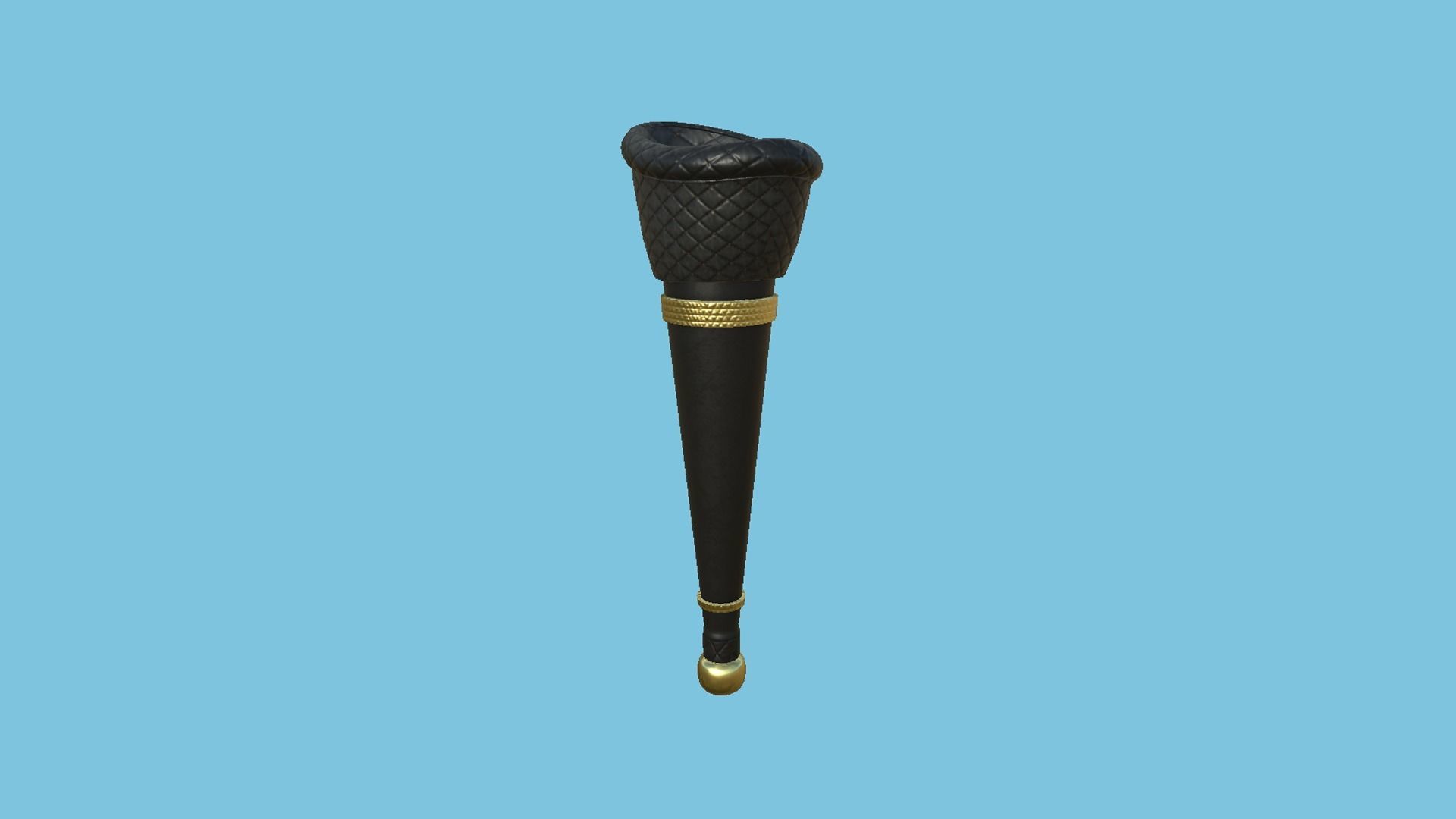 Pirate Pegleg A6 - Black Golden - Character Design Fashion Low-poly 3D model_3