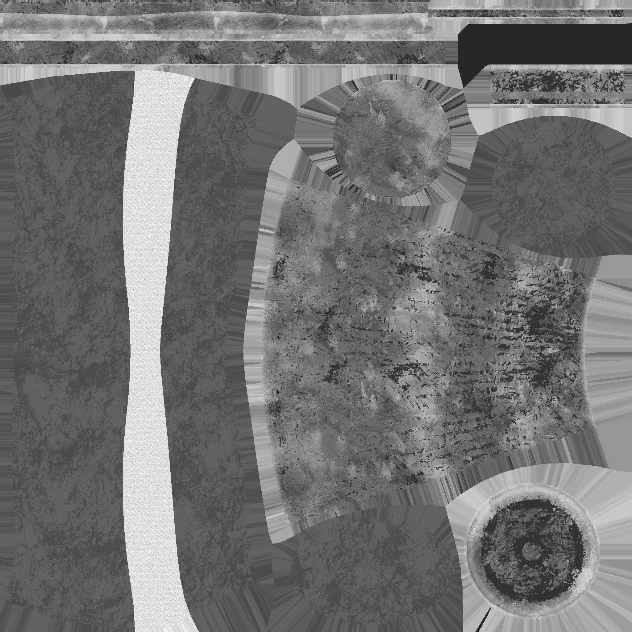 Pirate Pegleg A7 - Black Red - Character Design Fashion Low-poly 3D model_13