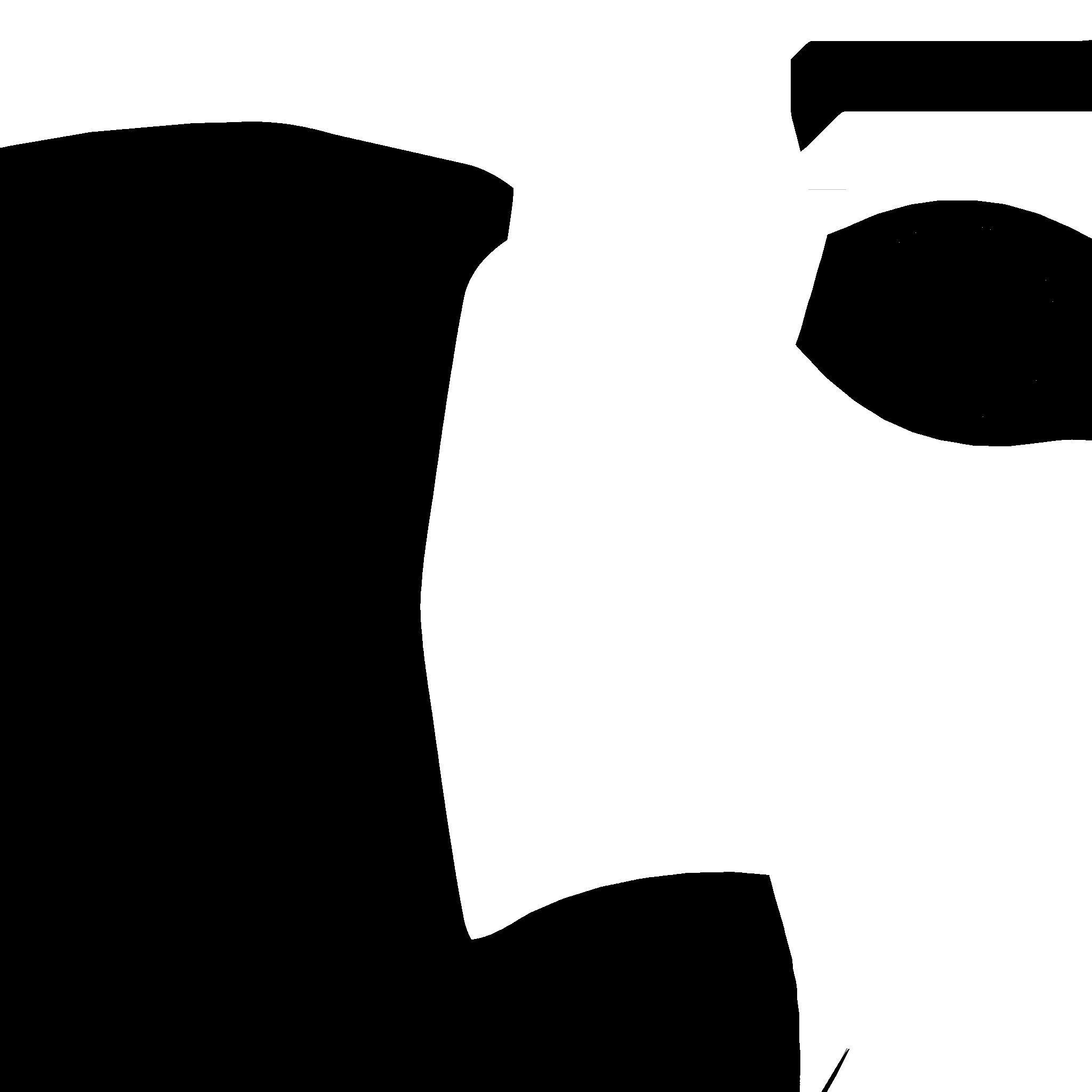 Pirate Pegleg A7 - Black Red - Character Design Fashion Low-poly 3D model_14