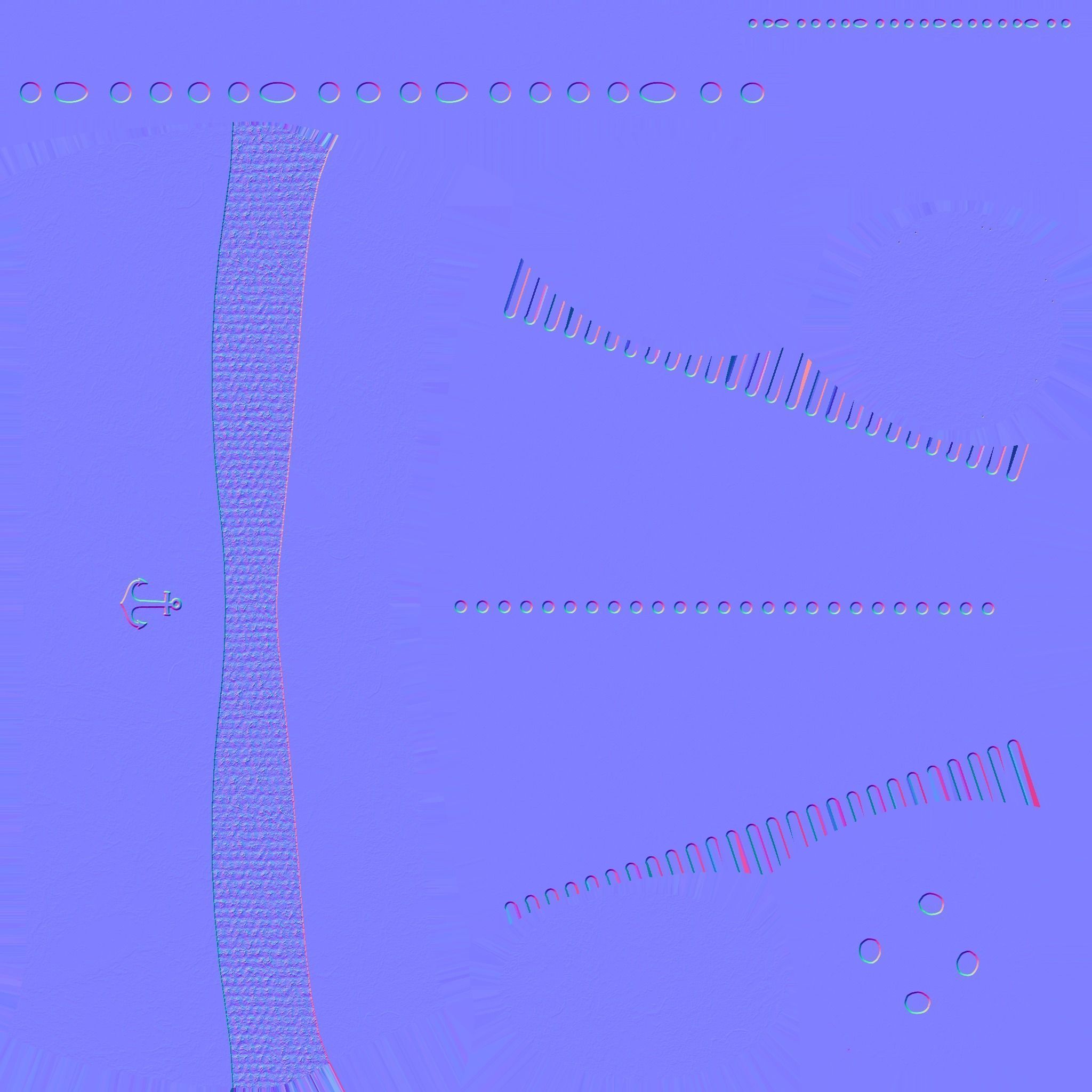 Pirate Pegleg A7 - Black Red - Character Design Fashion Low-poly 3D model_18