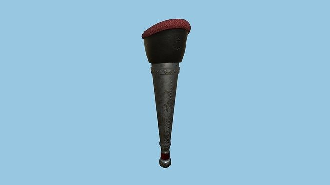Pirate Pegleg A7 - Black Red - Character Design Fashion Low-poly 3D model