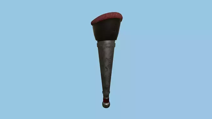 Pirate Pegleg A7 - Black Red - Character Design Fashion Low-poly 3D model