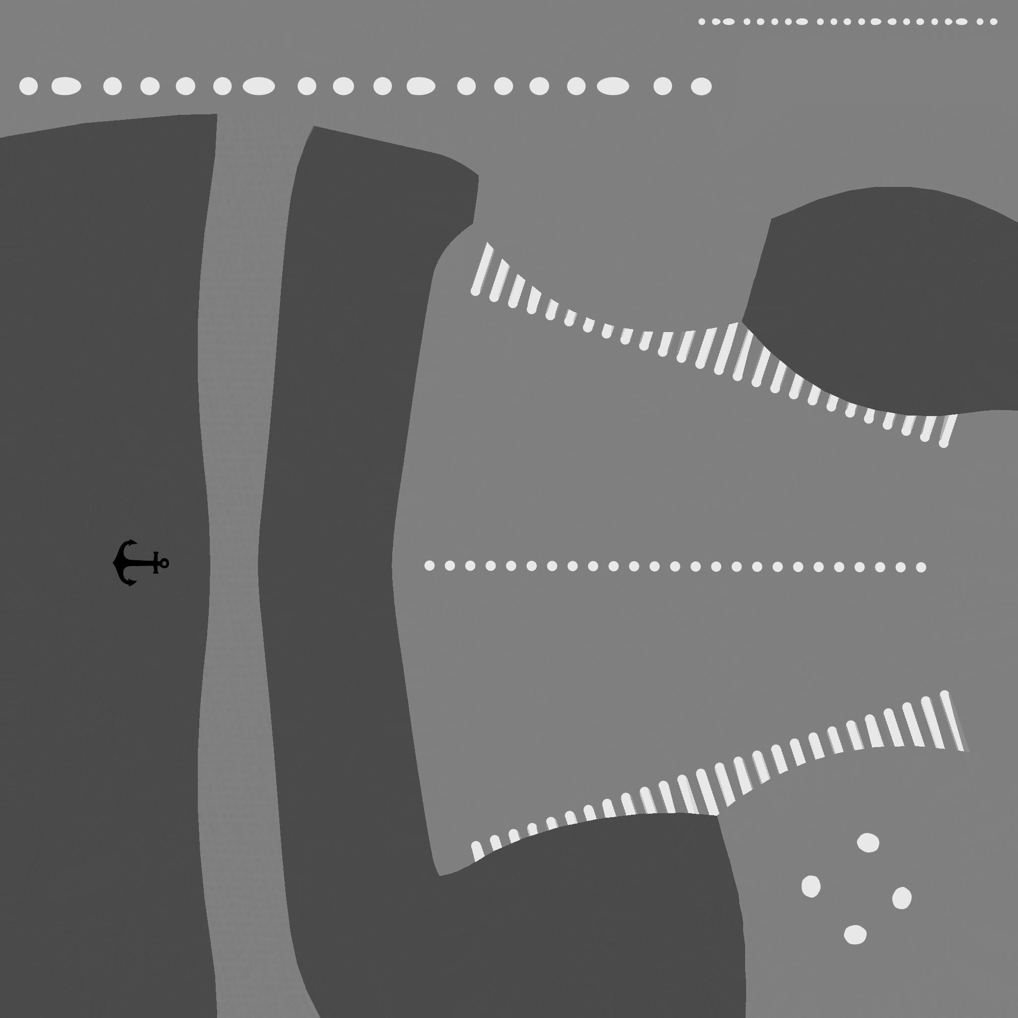 Pirate Pegleg A7 - Black Red - Character Design Fashion Low-poly 3D model_16