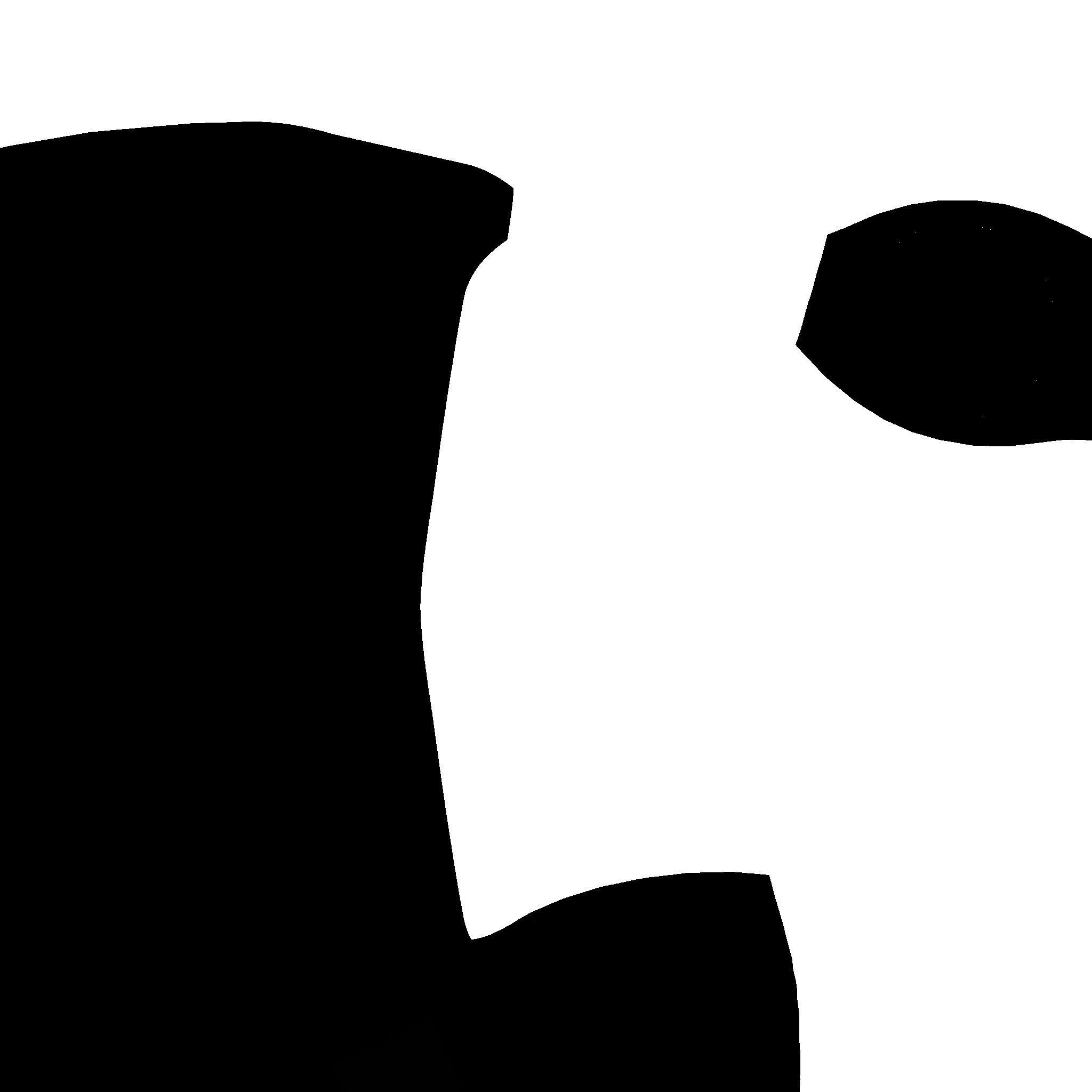 Pirate Pegleg A7 - Black Red - Character Design Fashion Low-poly 3D model_17