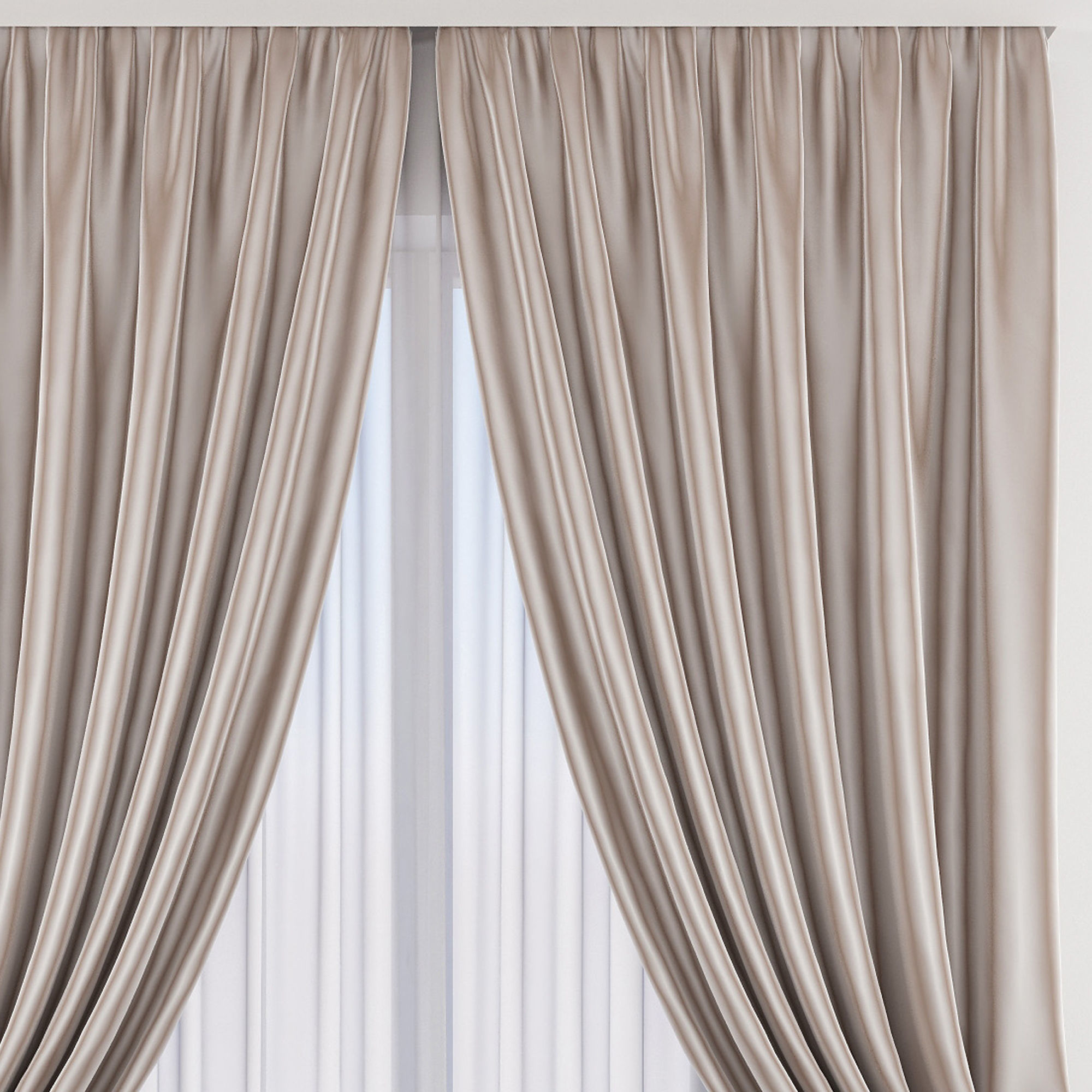 Set 51 Curtains 3D model_2