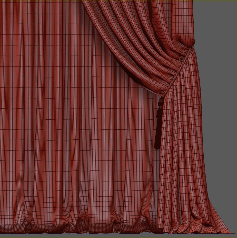 Set 51 Curtains 3D model_6