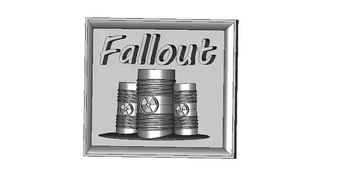 Fallout Sign 3D print model