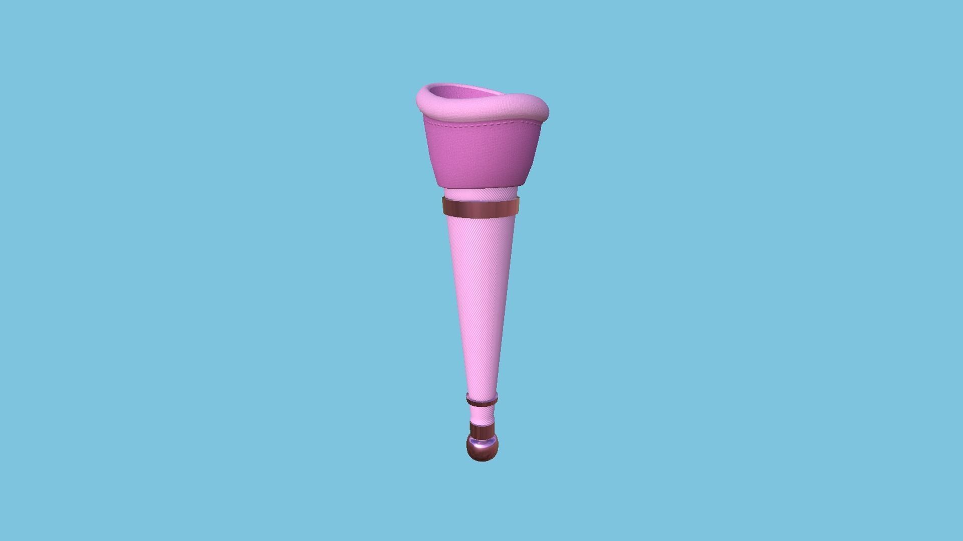 Pirate Pegleg A8 - Female Pink - Character Design Fashion Low-poly 3D model_3
