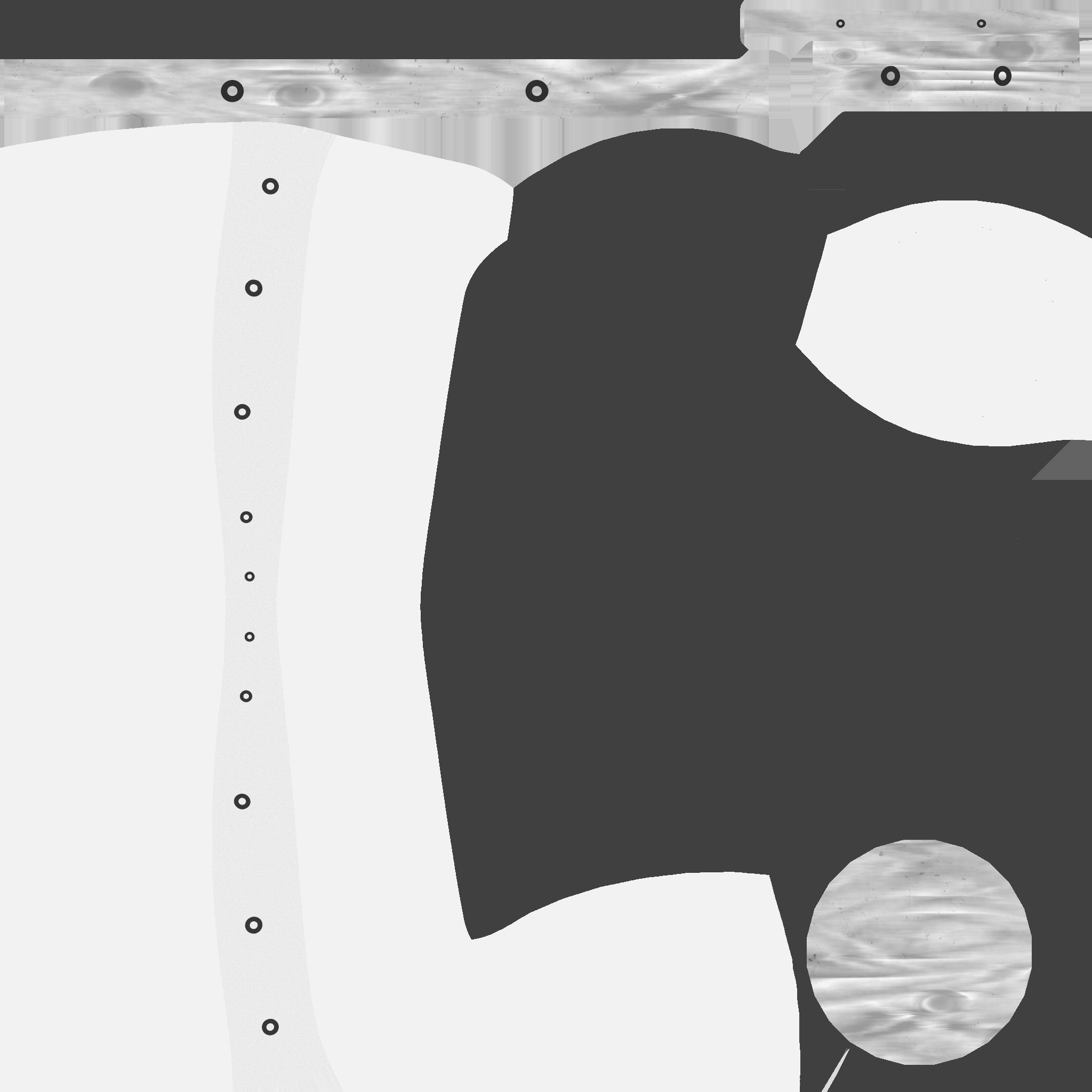 Pirate Pegleg A9 - Black Stripes - Character Design Fashion Low-poly 3D model_16