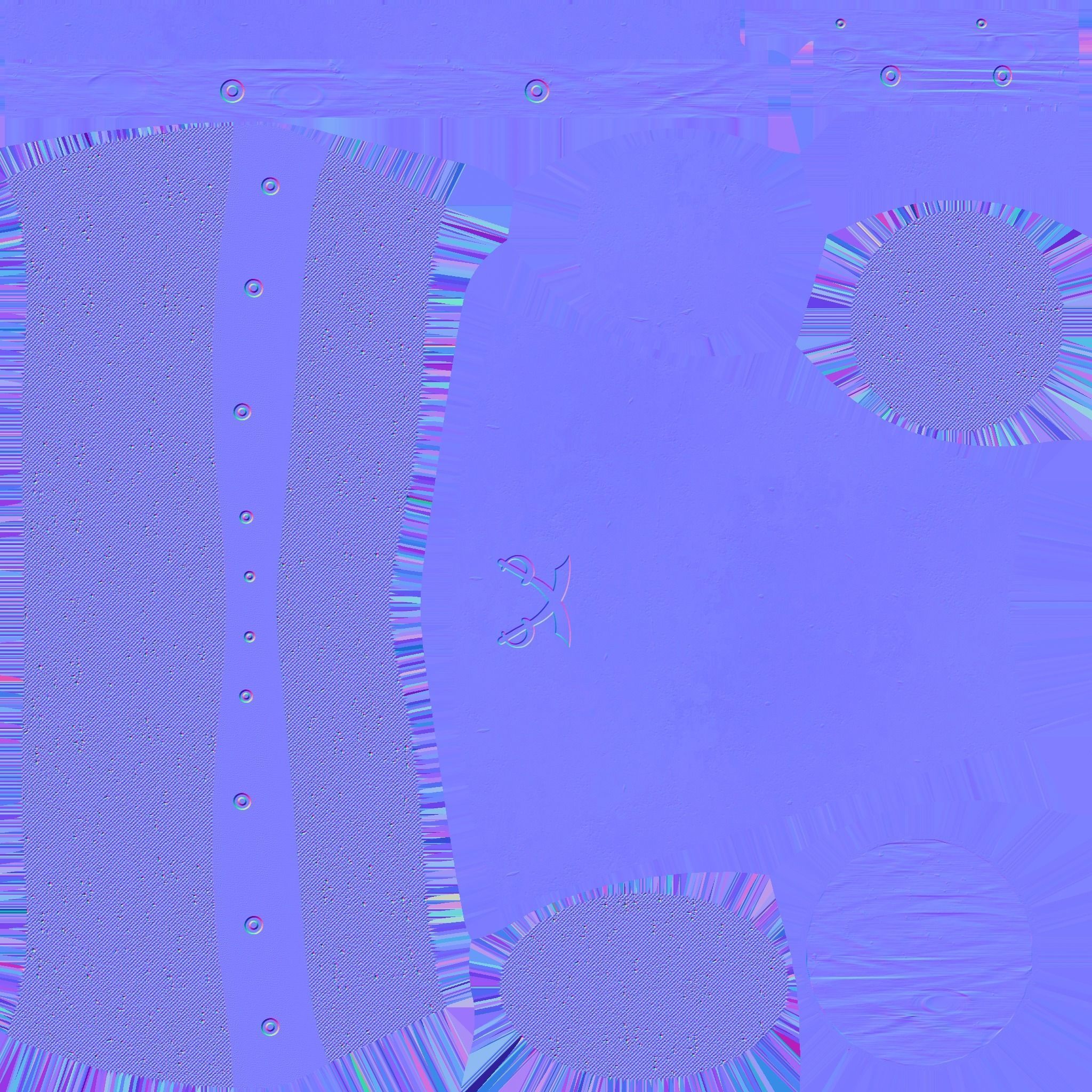 Pirate Pegleg A9 - Black Stripes - Character Design Fashion Low-poly 3D model_18