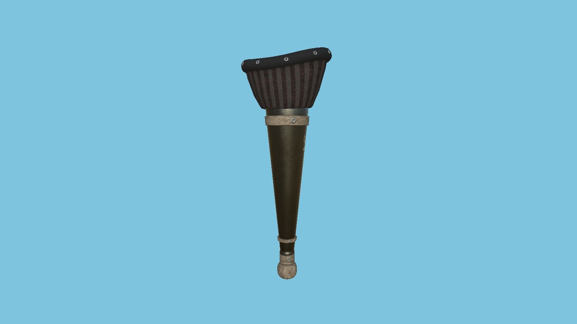 Pirate Pegleg A9 - Black Stripes - Character Design Fashion Low-poly 3D model_3