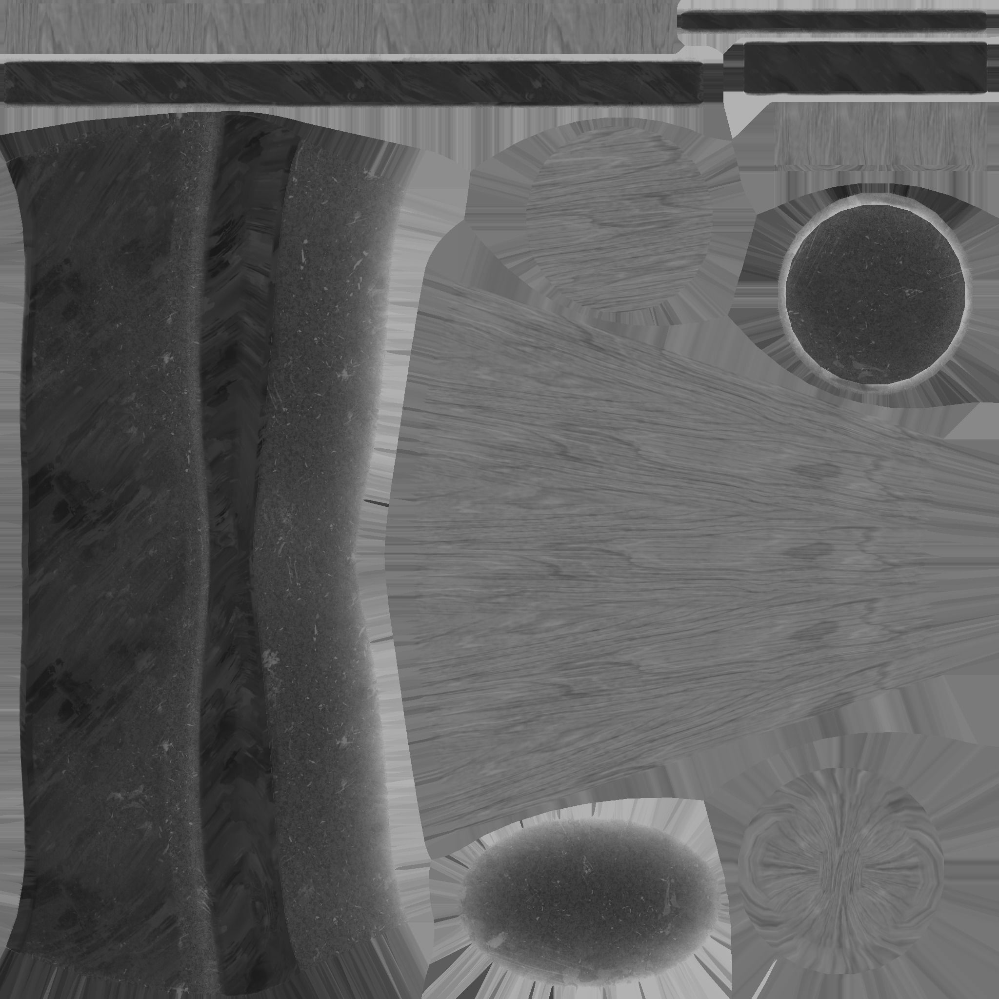 Pirate Pegleg A10 - Golden Wood - Character Design Fashion Low-poly 3D model_17