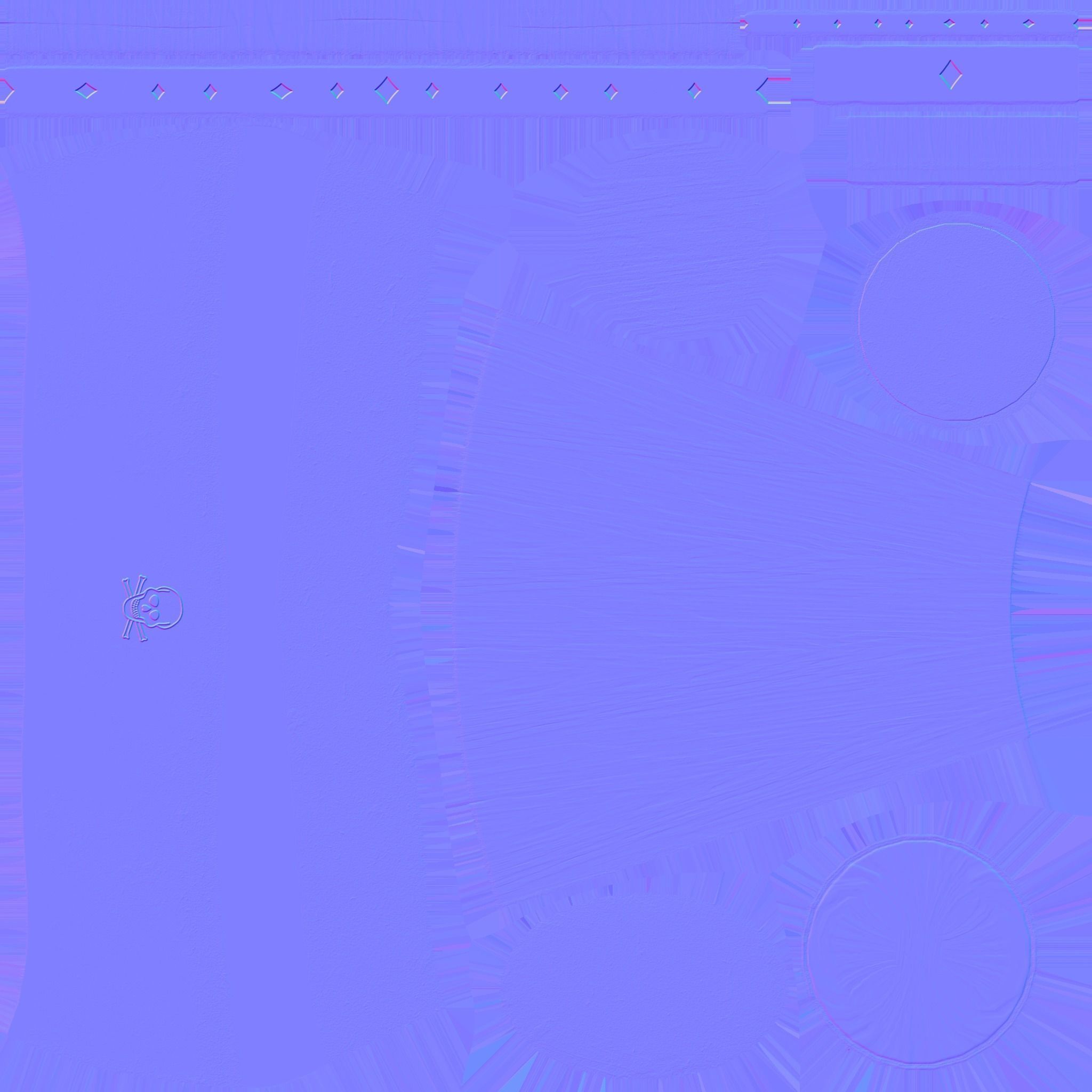 Pirate Pegleg A10 - Golden Wood - Character Design Fashion Low-poly 3D model_16