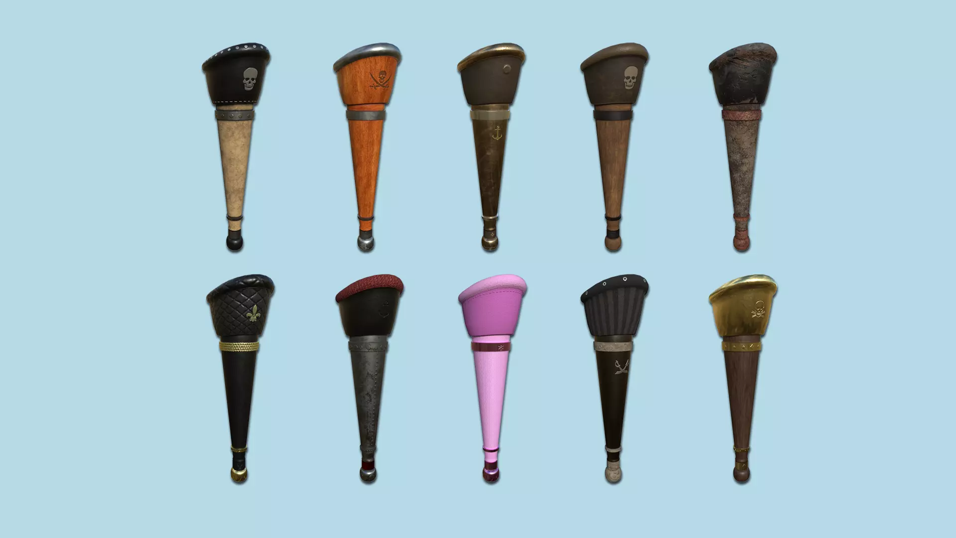 10 Pirate Pegleg Collection - Character Design Fashion _0