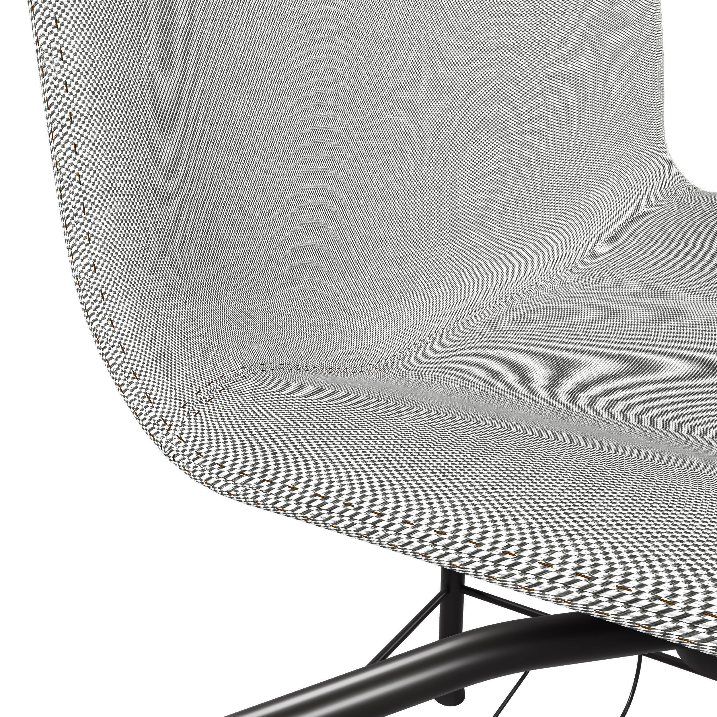 School Chair Student 3D model_5