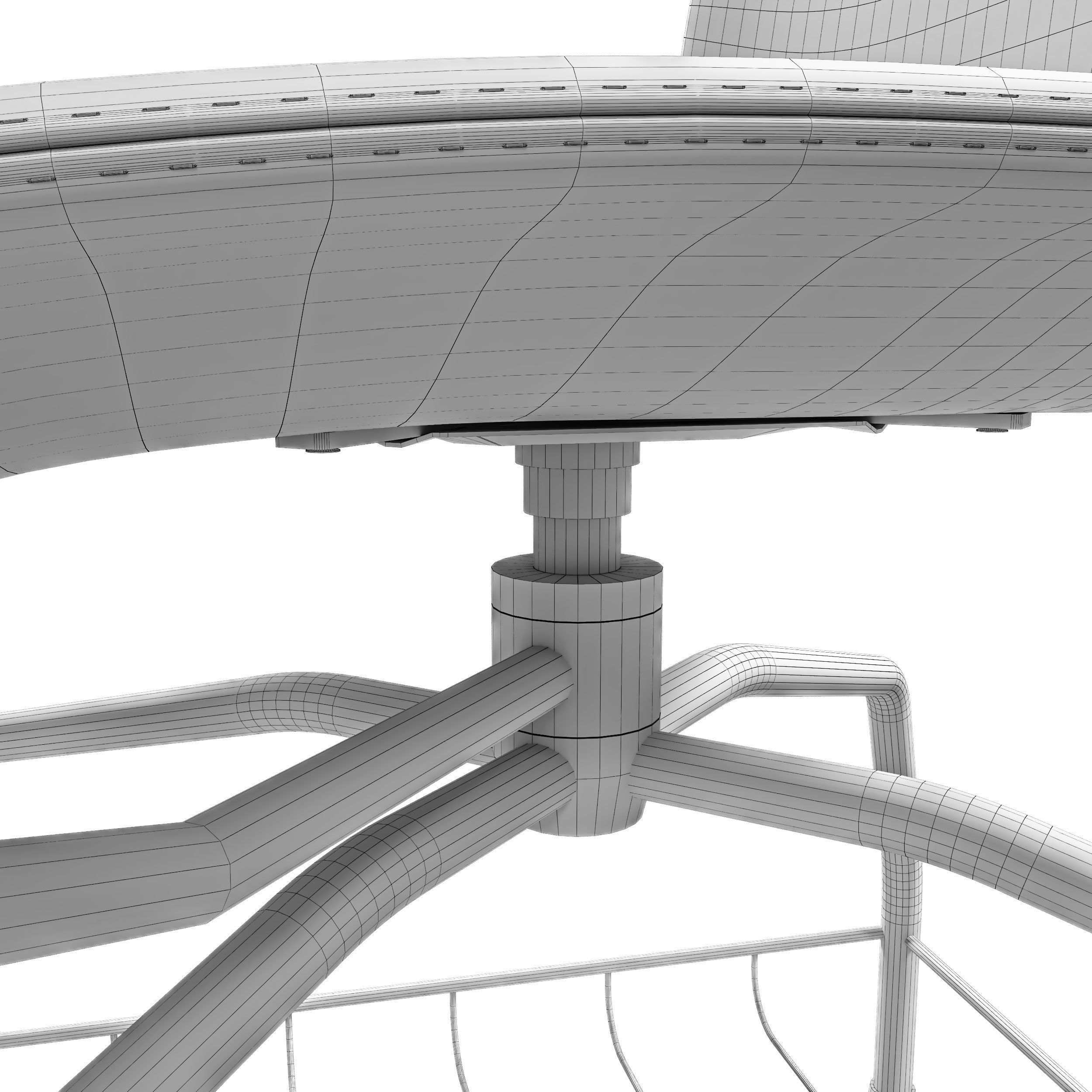 School Chair Student 3D model_14