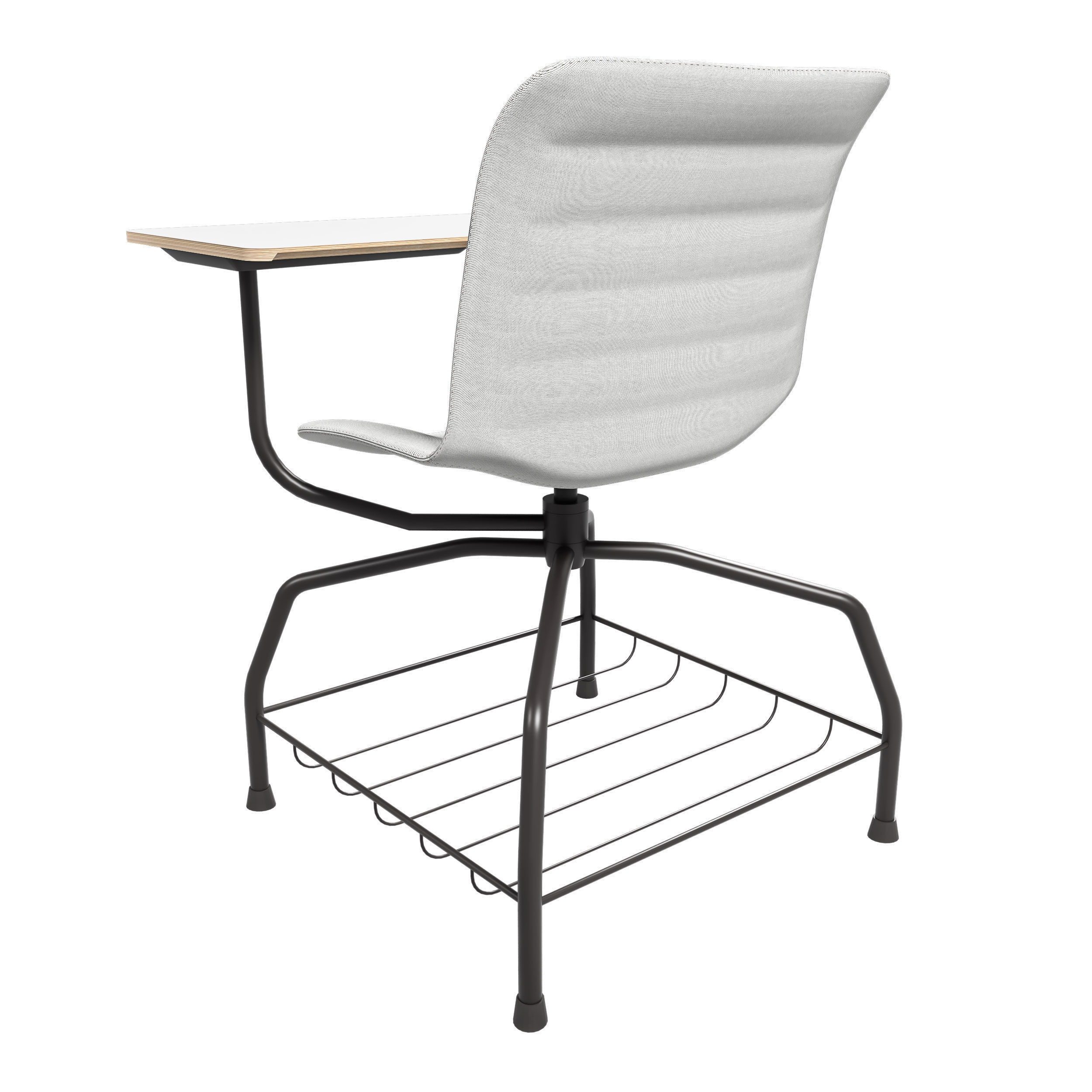 School Chair Student 3D model_1