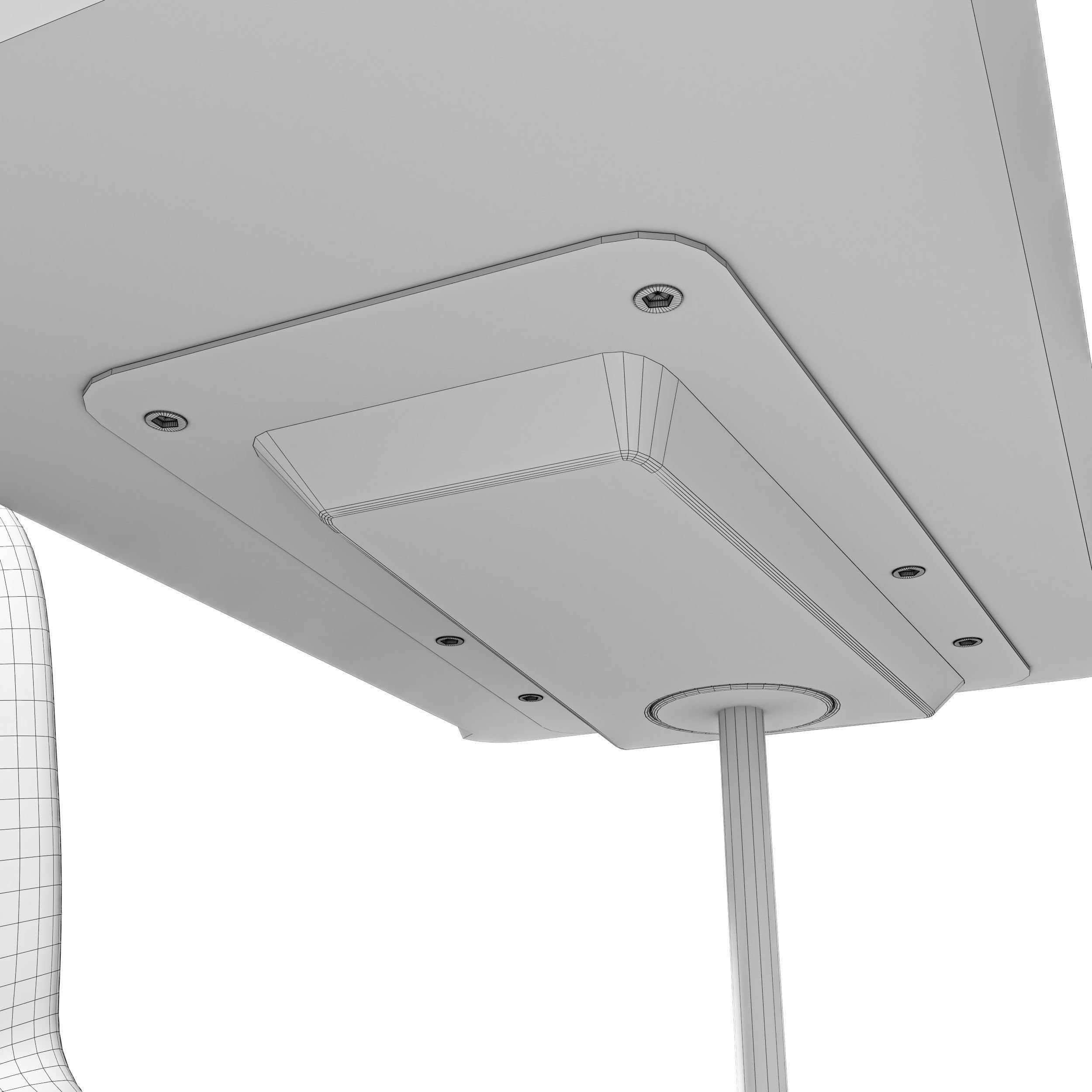 School Chair Student 3D model_8