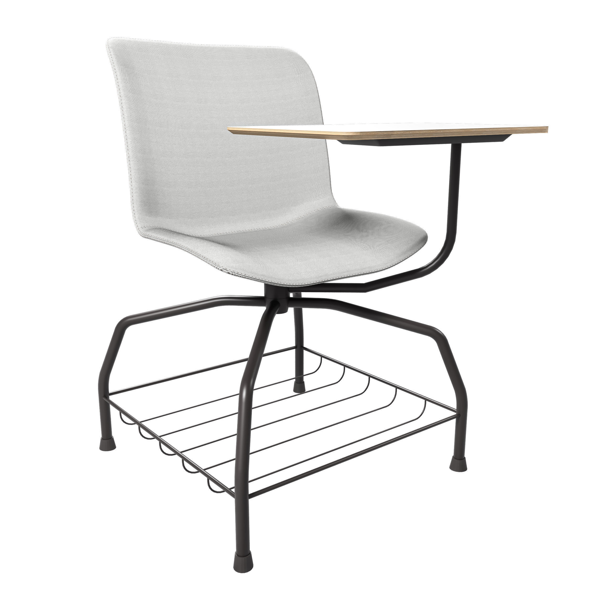 School Chair Student 3D model_11