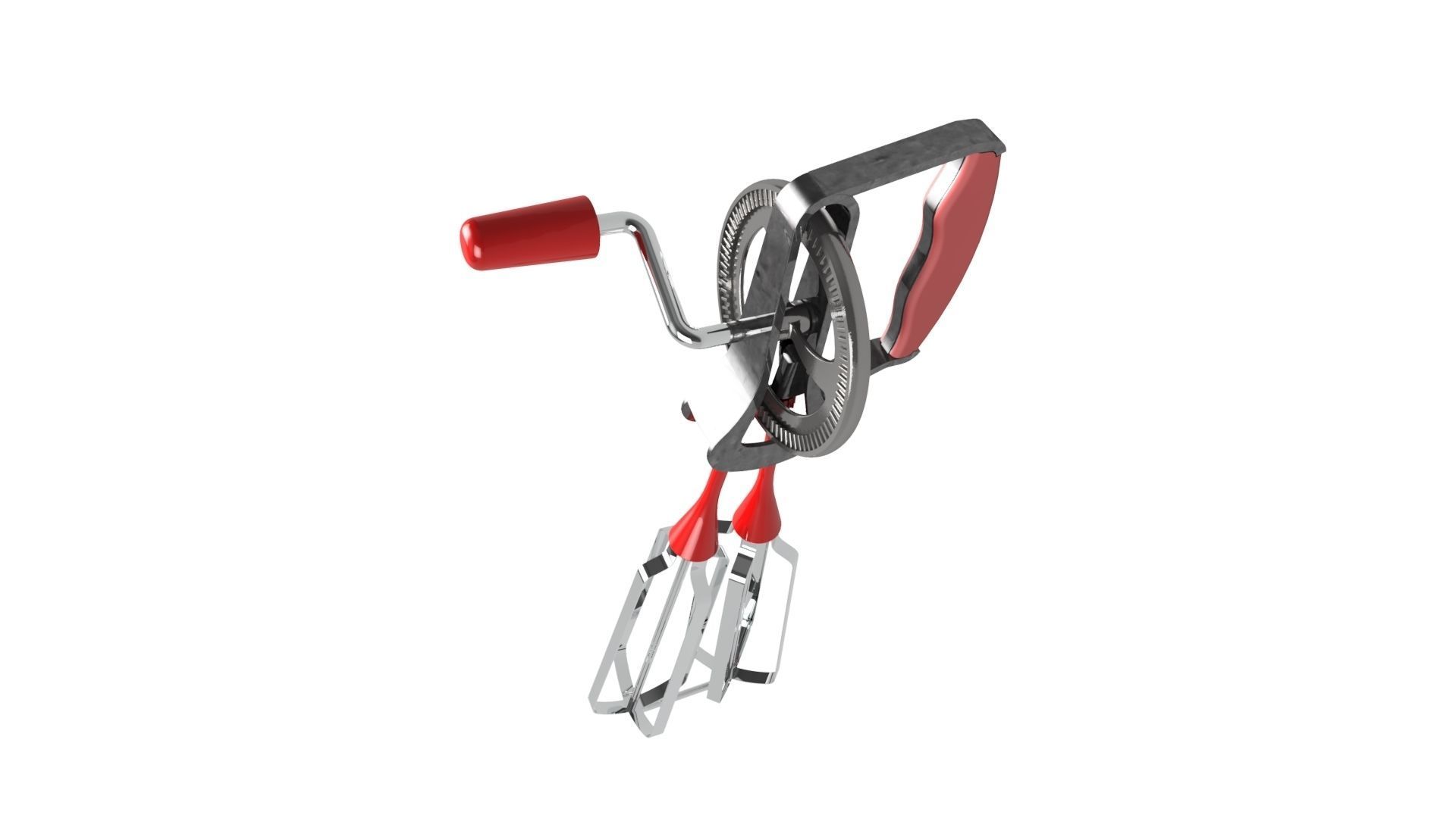 Mechanical hand mixer 3D model_2