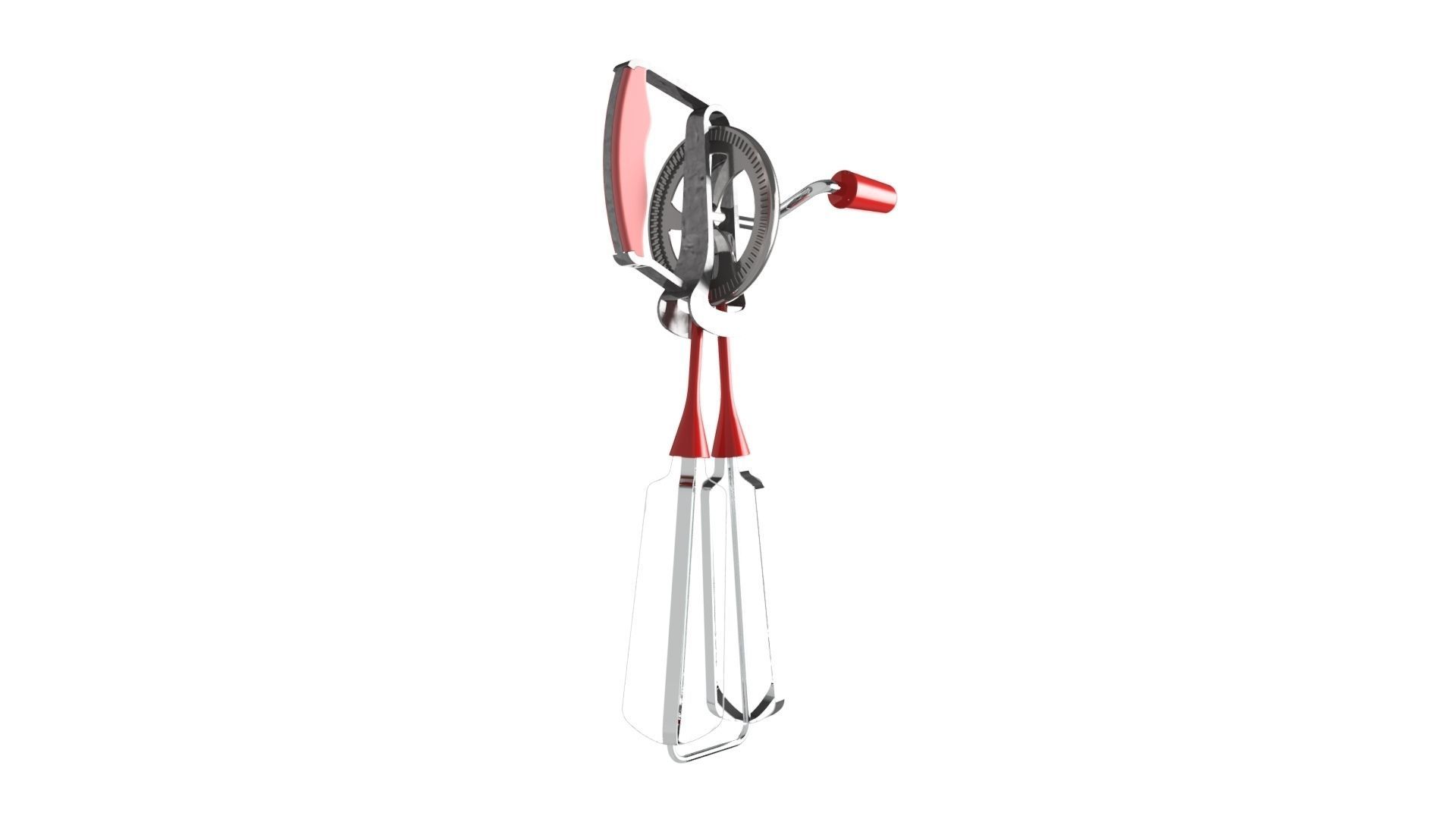 Mechanical hand mixer 3D model_4