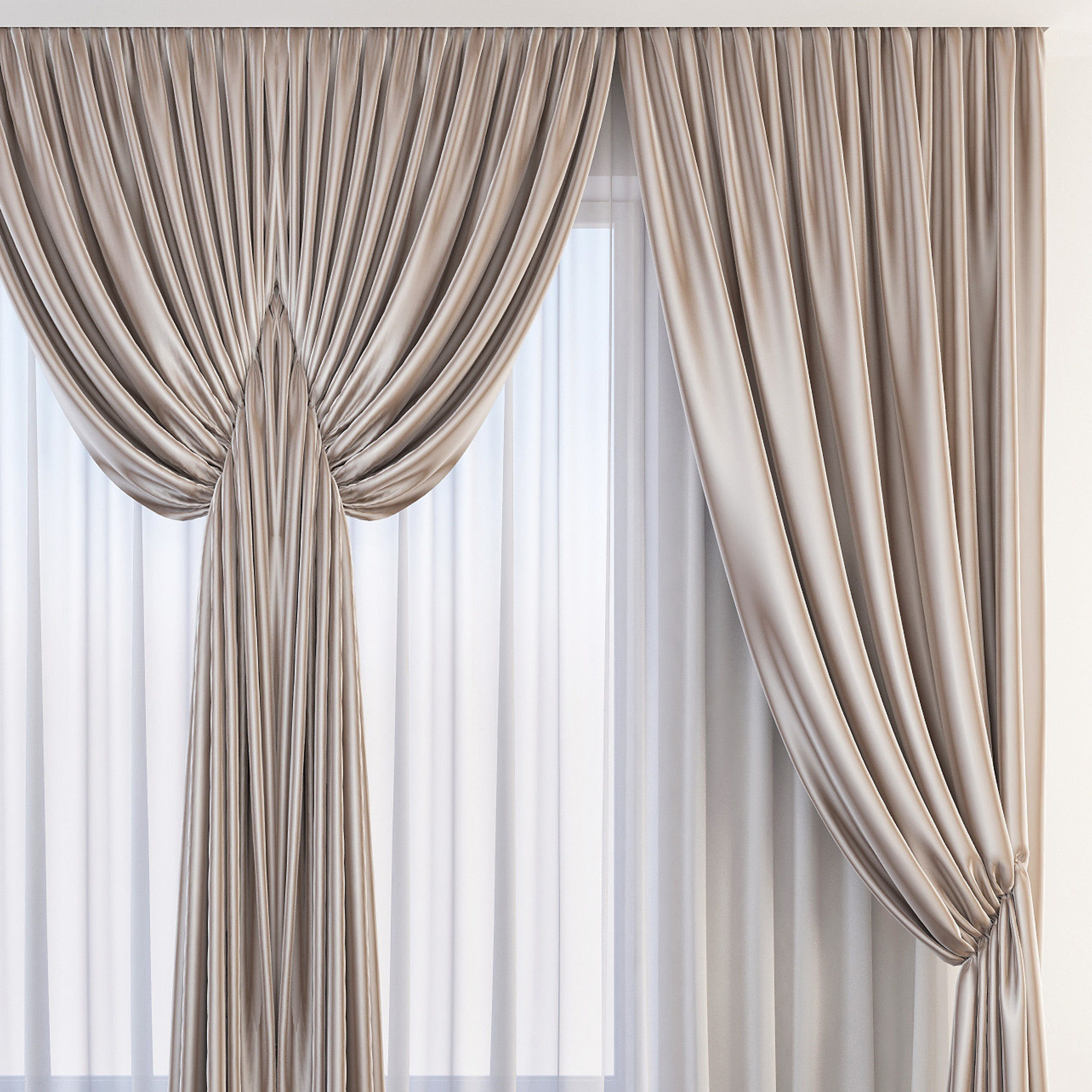 Set 60 Curtains 3D model_1