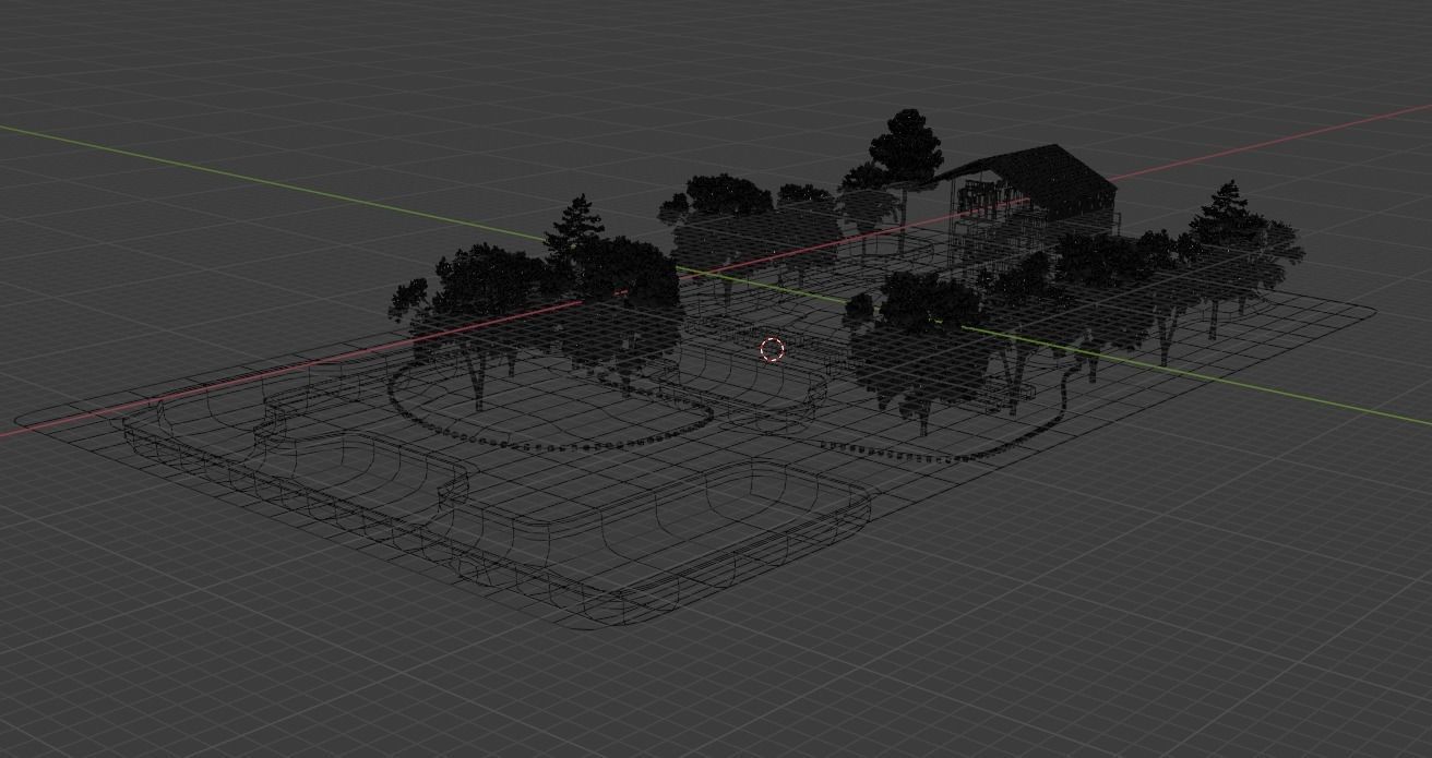 Architectural design and project with swimming pool Low-poly 3D model_5