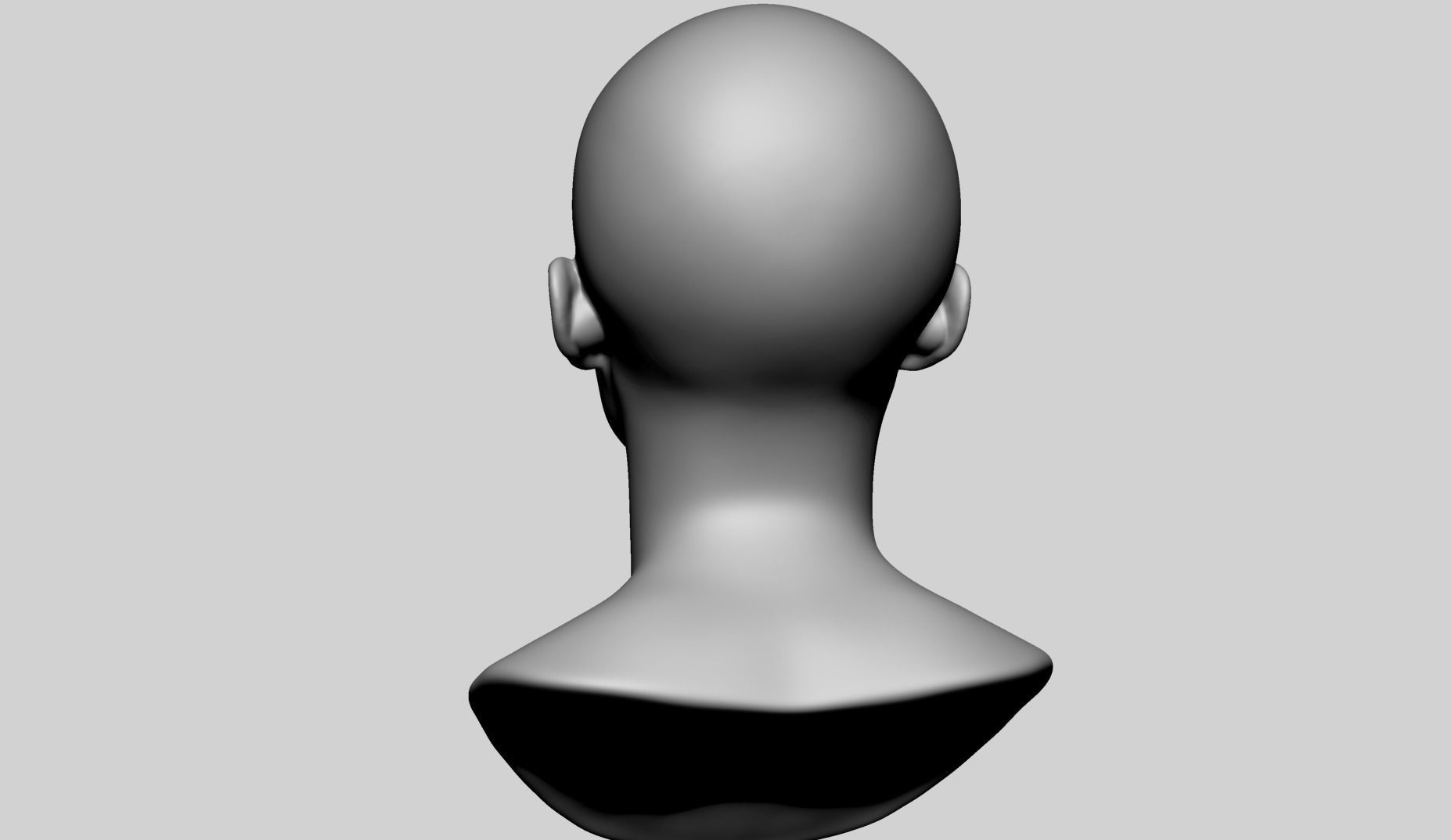 Female Head Printable v2 3D print model_5