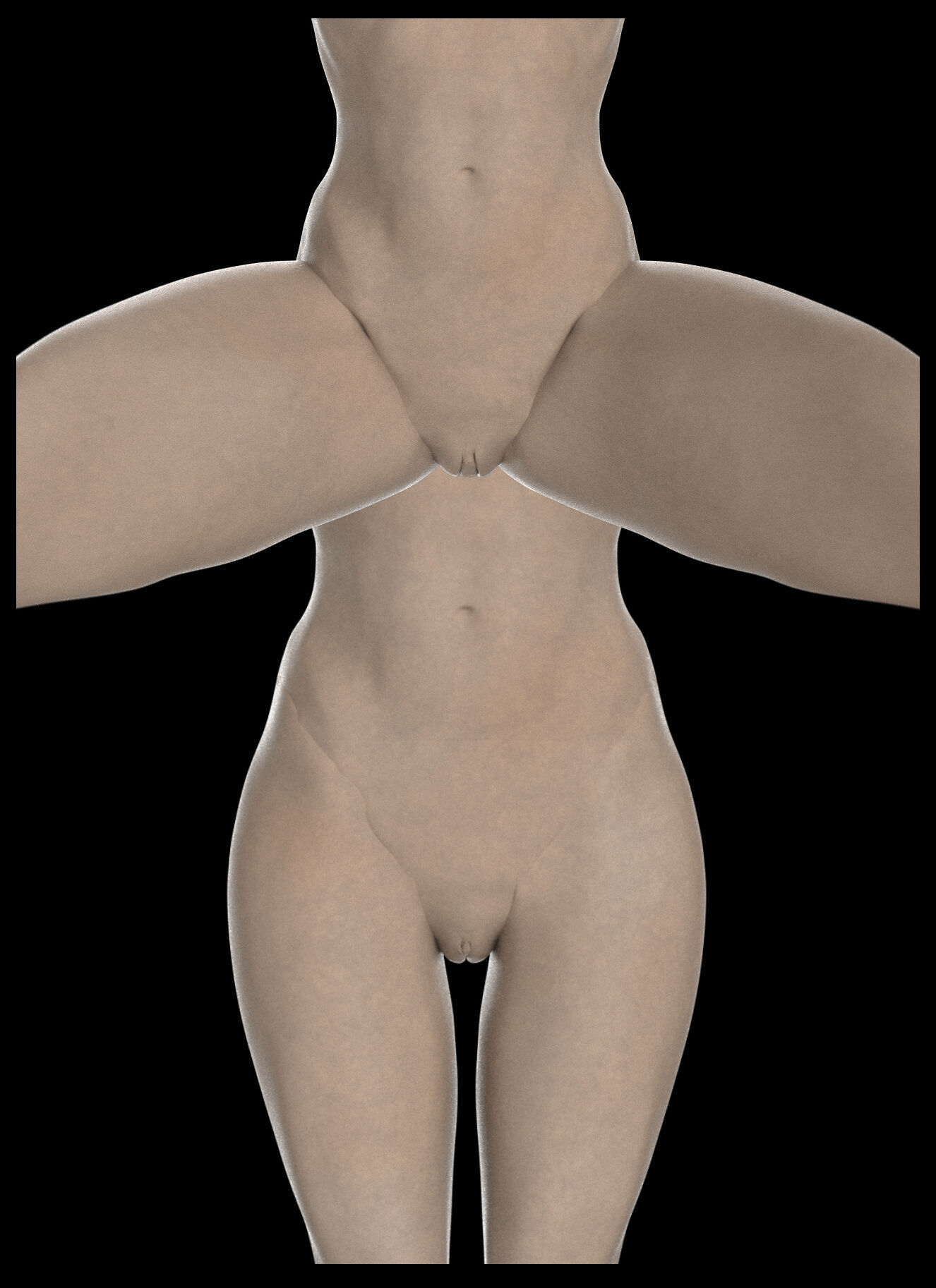 KENZIE- ZBRUSH VDM- OBJ- FEMALE ANATOMY 3D model_5