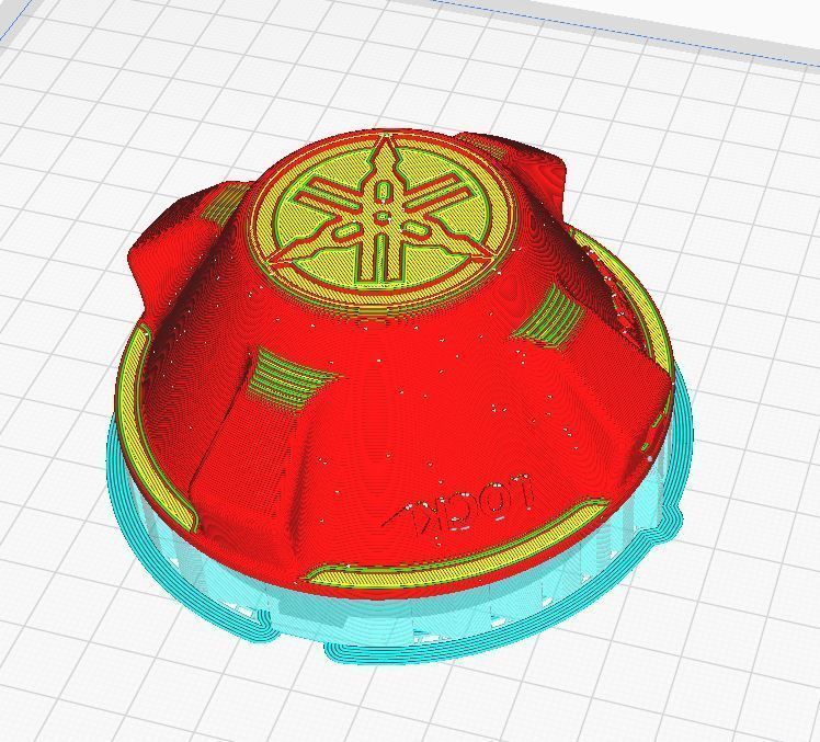 Yamaha Super Tenere XT1200-Extended Big Light Caps For Led Light 3D print model_5