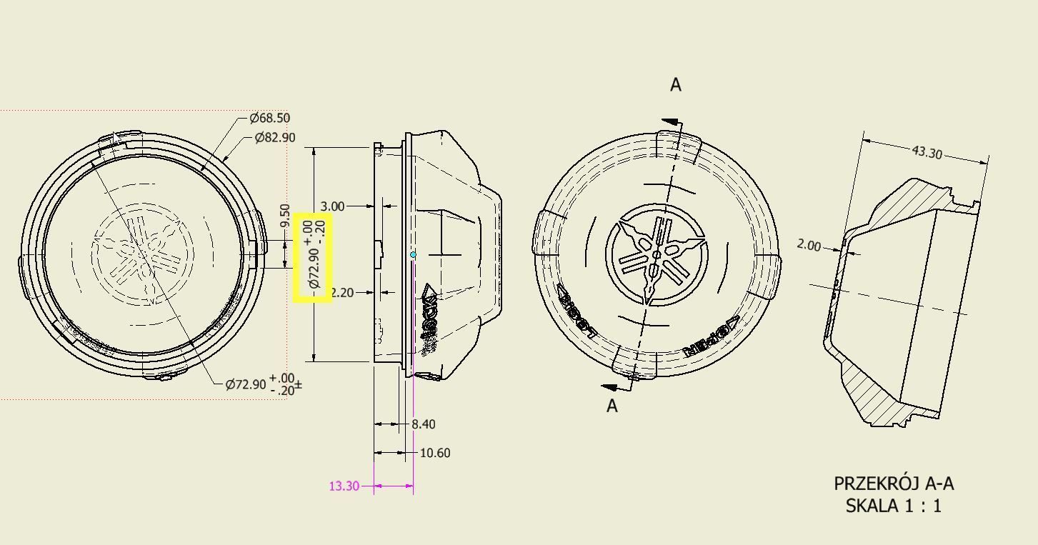 Yamaha Super Tenere XT1200-Extended Big Light Caps For Led Light 3D print model_1