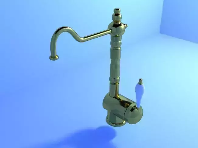 Modern basin and sink mixer 3D model