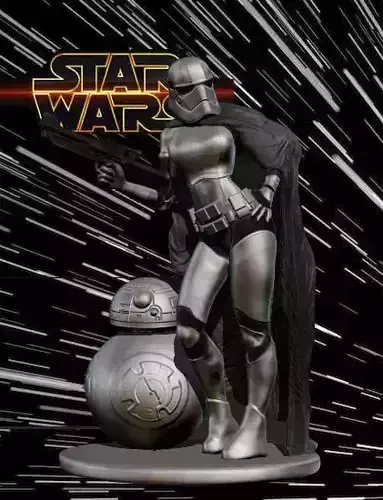 Captain Phasma StarWars 3D print model