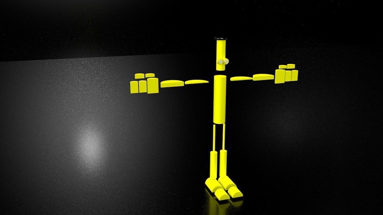 Cartoon Character 3d Model Low-poly 3D model_3