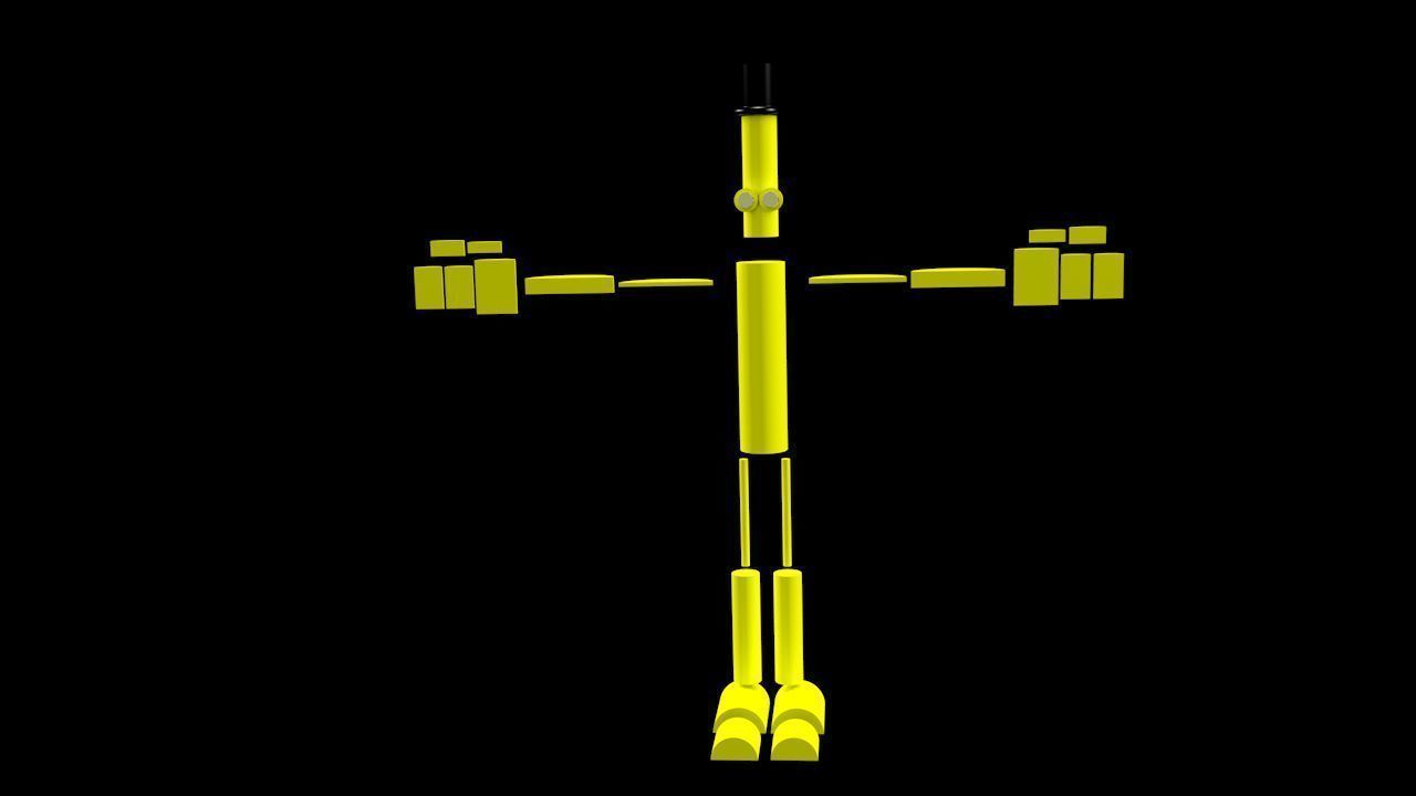 Cartoon Character 3d Model Low-poly 3D model_1