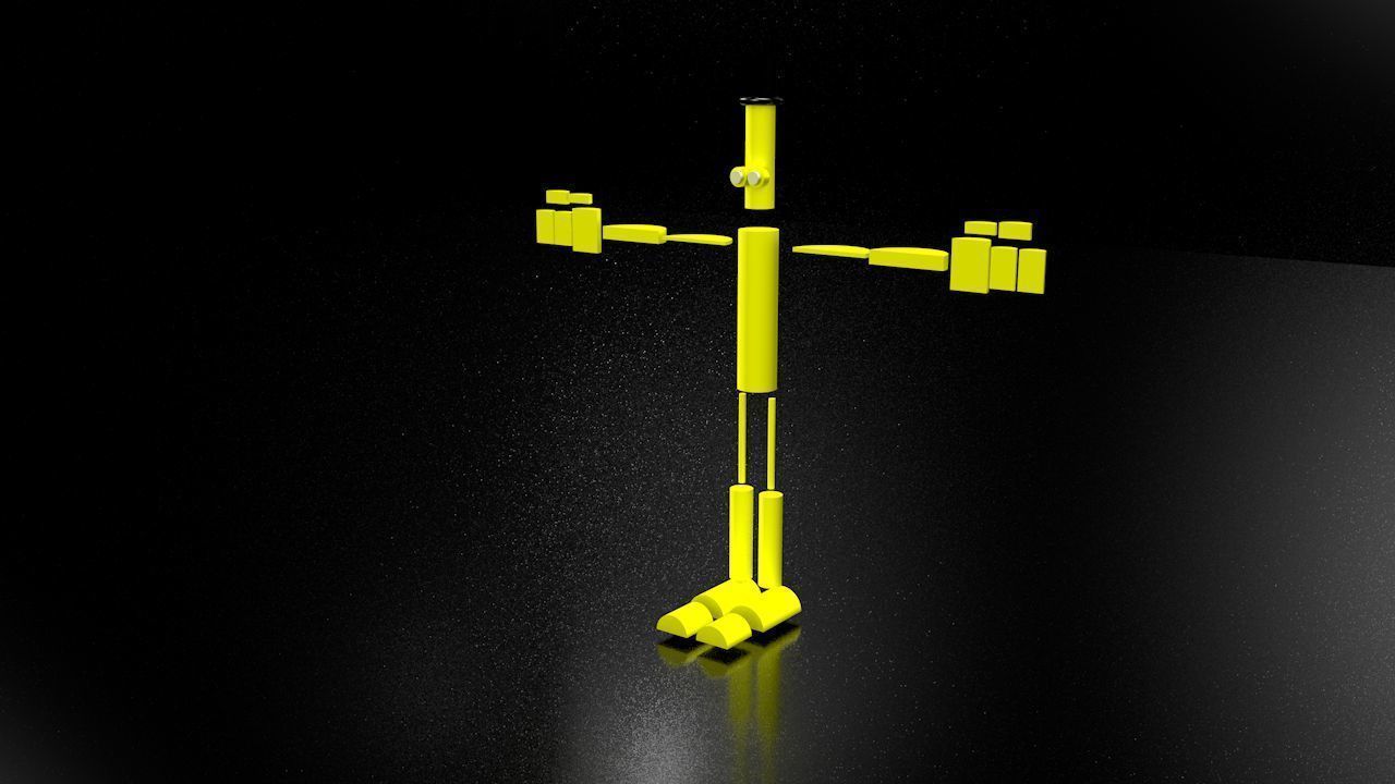 Cartoon Character 3d Model Low-poly 3D model_2