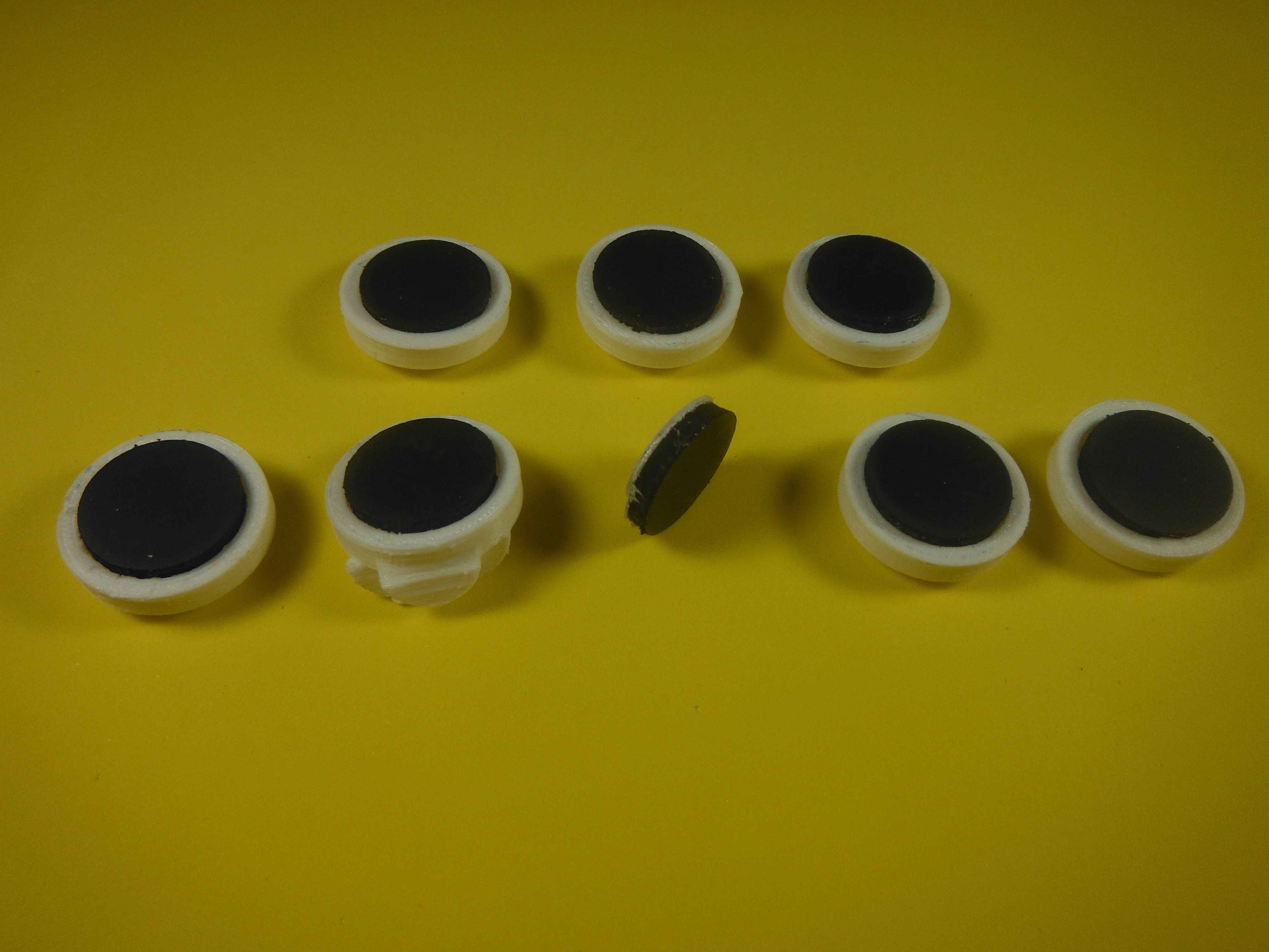 Seven Emoji Fridge Magnets 3D print model_1