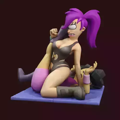 Leela vs Amy Wong 3D print model