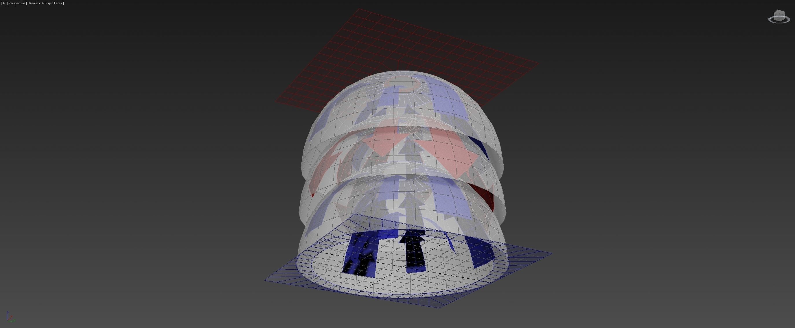 Fall Resistive Meta Material - Modular 3D printable - Concept 3D model_2