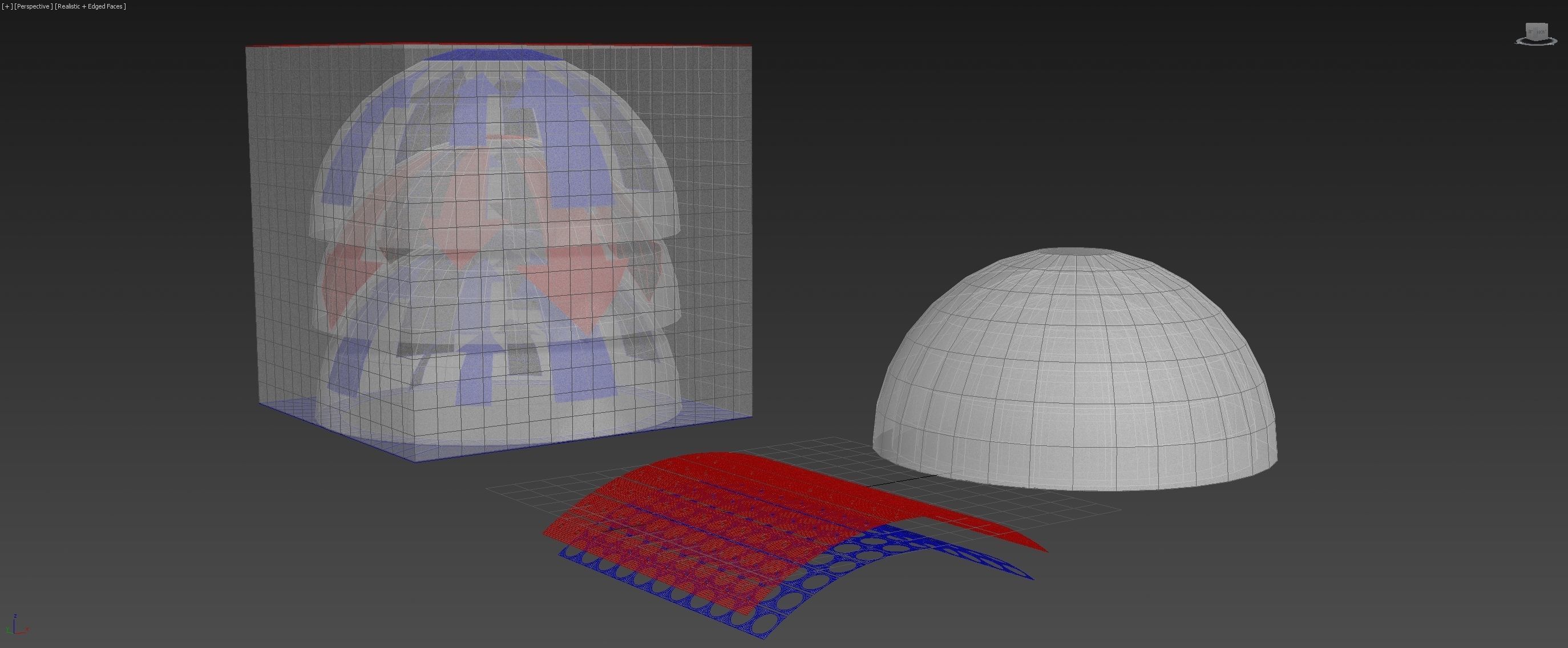 Fall Resistive Meta Material - Modular 3D printable - Concept 3D model_7