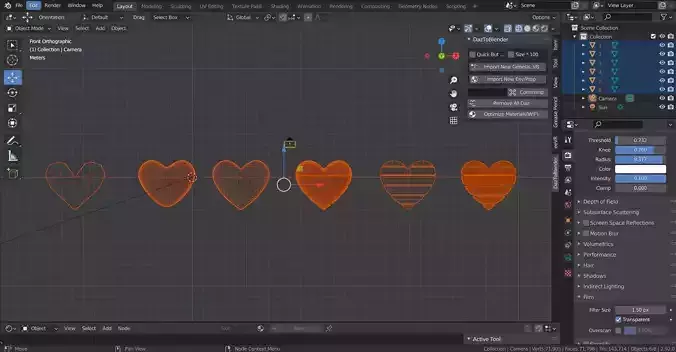 Advanced Heart Base Symbol set  Low-poly 3D model