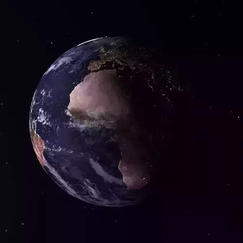 Earth from space - elements furnished