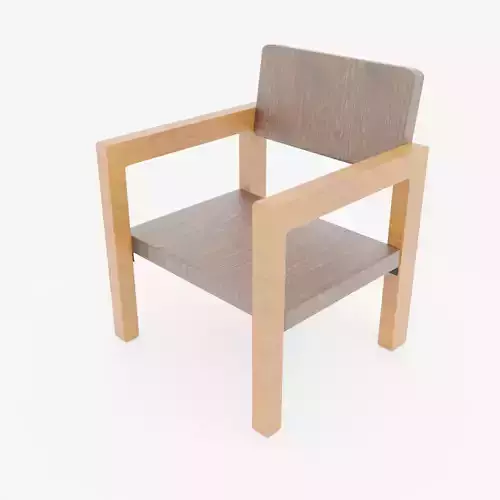 Simple wooden chair