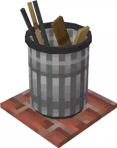 Minecraft - Rubbish bin 3D model