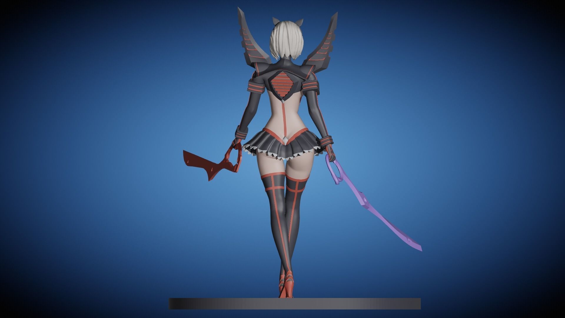 2B Cosplay Kill La Kill Fan Art Pose 1 3D print model_5