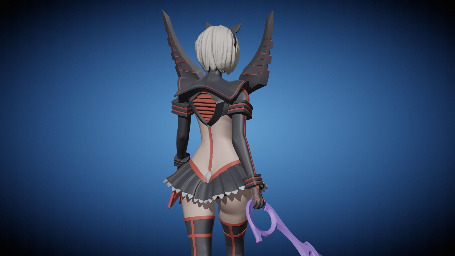 2B Cosplay Kill La Kill Fan Art Pose 1 3D print model_13