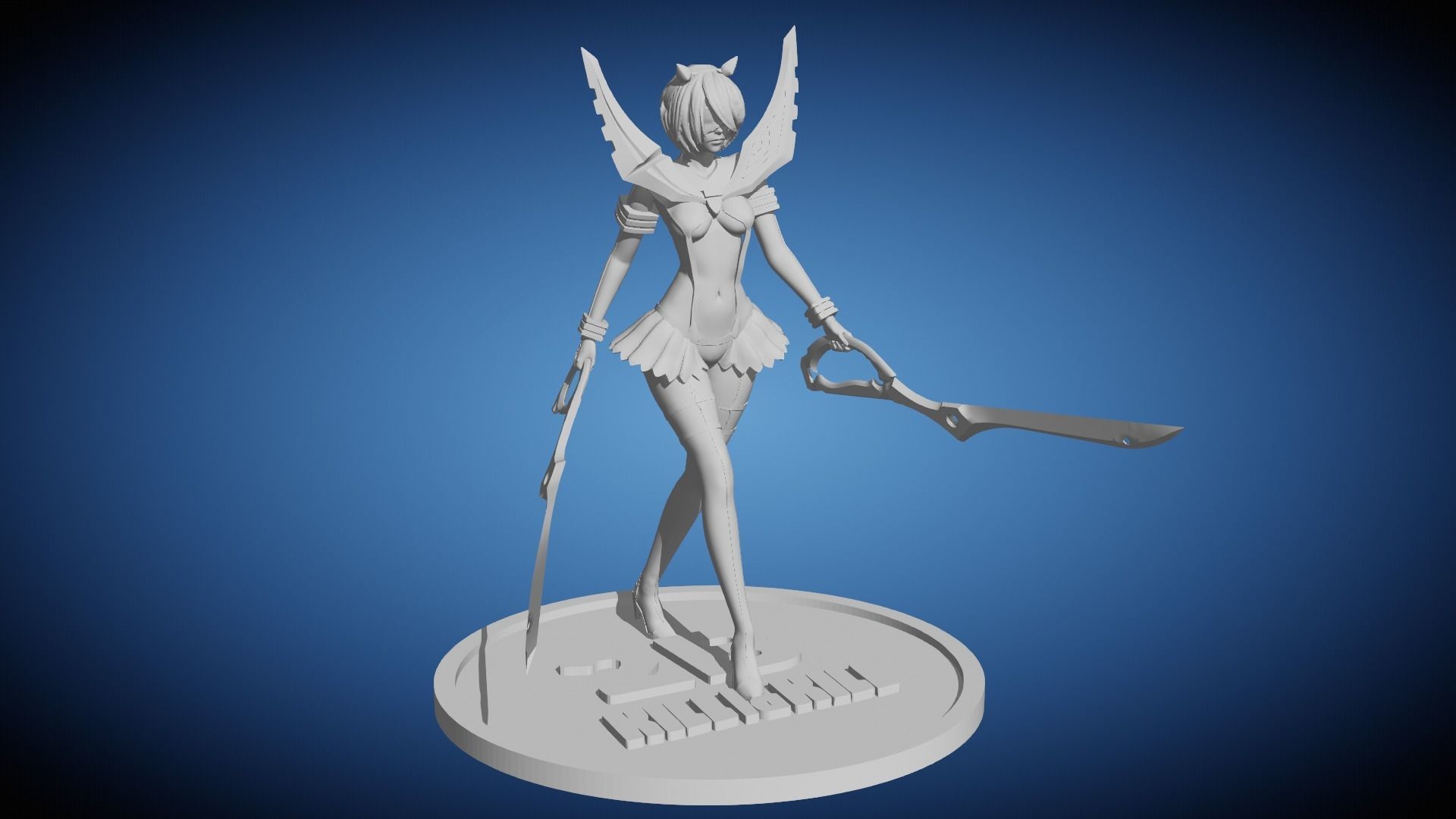 2B Cosplay Kill La Kill Fan Art Pose 1 3D print model_10