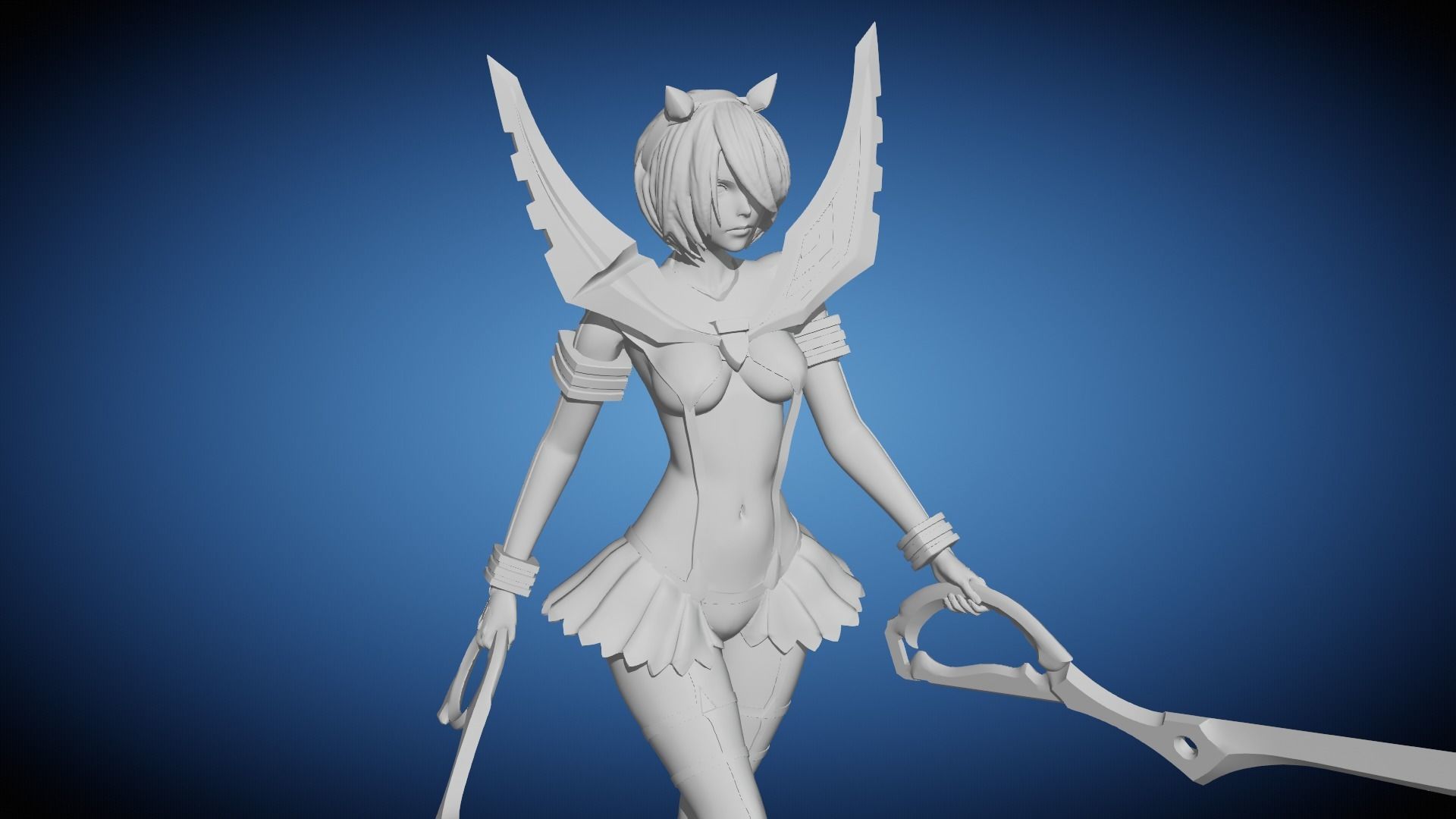 2B Cosplay Kill La Kill Fan Art Pose 1 3D print model_17