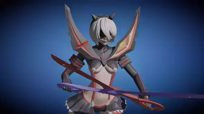 2B Cosplay Kill La Kill Fan Art Pose 2